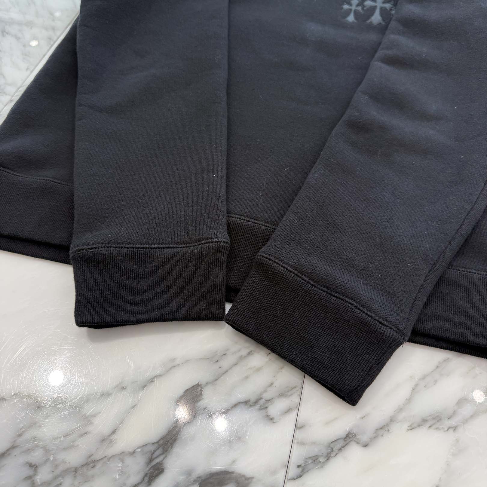 CHROME HEARTS 2025SS Y NOT Cemetery Cross Applique Embroidery Sweatshirt Size L クロムハーツ ワイノット セメタリークロス アップリケ刺繡 スウェットシャツ サイズL