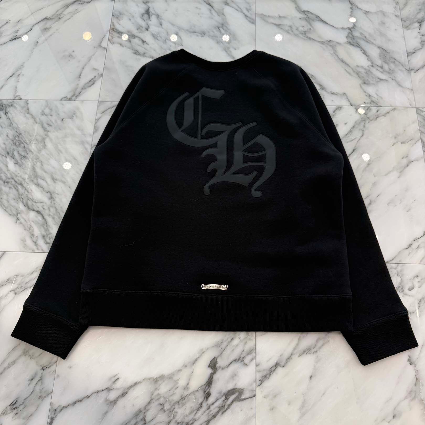 CHROME HEARTS 2025SS Y NOT Cemetery Cross Applique Embroidery Sweatshirt Size L クロムハーツ ワイノット セメタリークロス アップリケ刺繡 スウェットシャツ サイズL