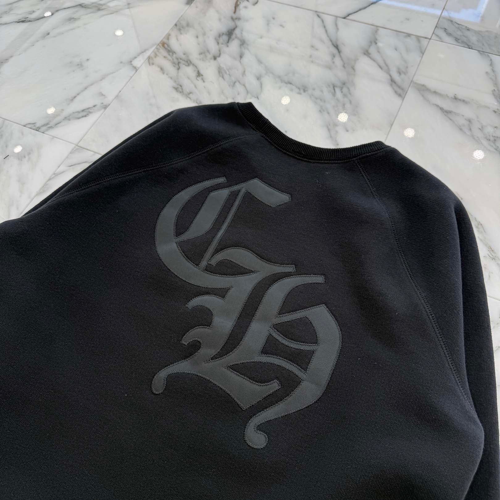CHROME HEARTS 2025SS Y NOT Cemetery Cross Applique Embroidery Sweatshirt Size L クロムハーツ ワイノット セメタリークロス アップリケ刺繡 スウェットシャツ サイズL