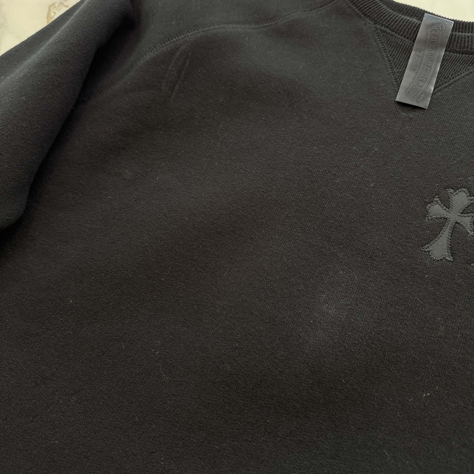 CHROME HEARTS 2025SS Y NOT Cemetery Cross Applique Embroidery Sweatshirt Size L クロムハーツ ワイノット セメタリークロス アップリケ刺繡 スウェットシャツ サイズL