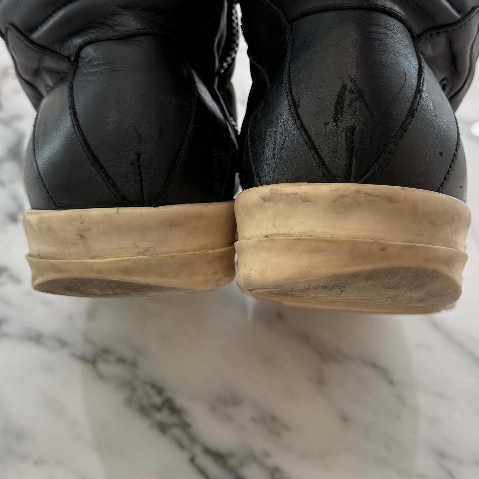 CHROME HEARTS × Rick Owens Geobasket Leather Sneakers Size 42 (約26.5cm) クロムハーツ×リックオーエンス ジオバスケット レザースニーカー サイズ42 (約26.5cm)