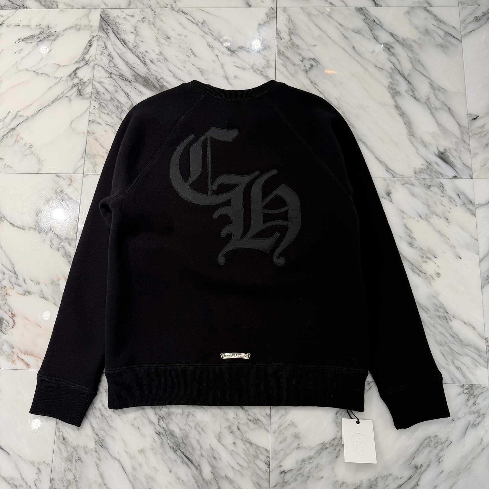 CHROME HEARTS 2025SS Y NOT Cemetery Cross Applique Embroidery Sweatshirt Size M クロムハーツ ワイノット セメタリークロス アップリケ刺繡 スウェットシャツ サイズM