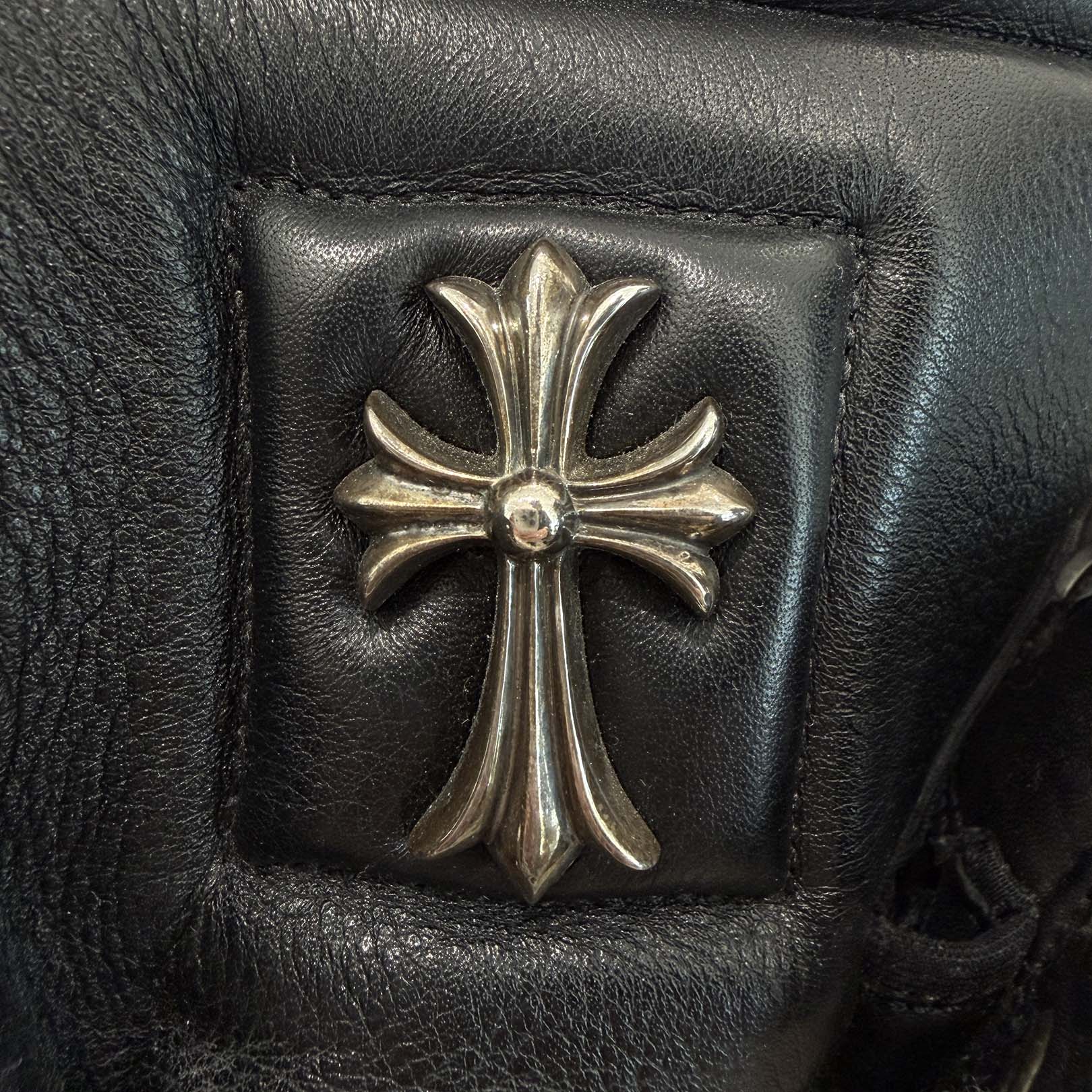 CHROME HEARTS × Rick Owens Geobasket Leather Sneakers Size 41 1/2 クロムハーツ×リックオーエンス ジオバスケット レザースニーカー サイズ41 1/2