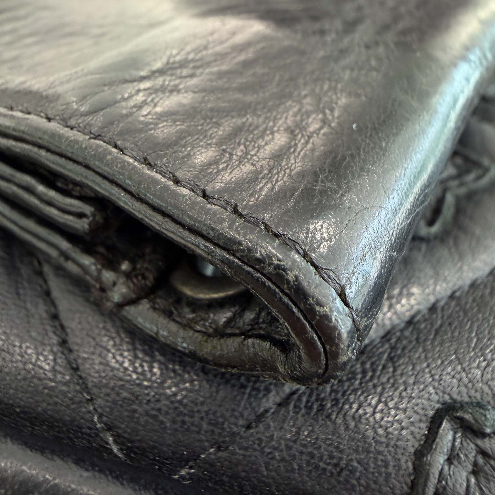 CHROME HEARTS 2 Zip Cross Ball Button Leather Wallet クロムハーツ 2ジップ クロスボールボタン レザーウォレット