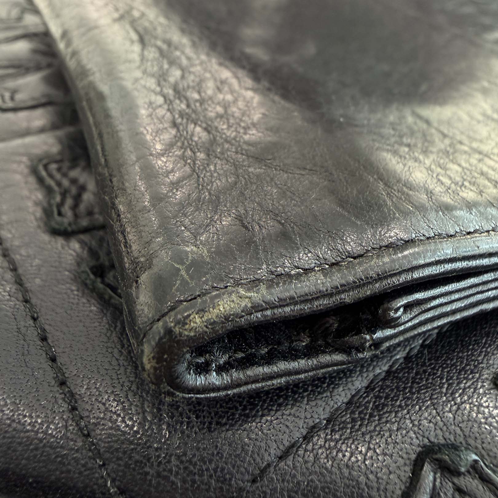 CHROME HEARTS 2 Zip Cross Ball Button Leather Wallet クロムハーツ 2ジップ クロスボールボタン レザーウォレット