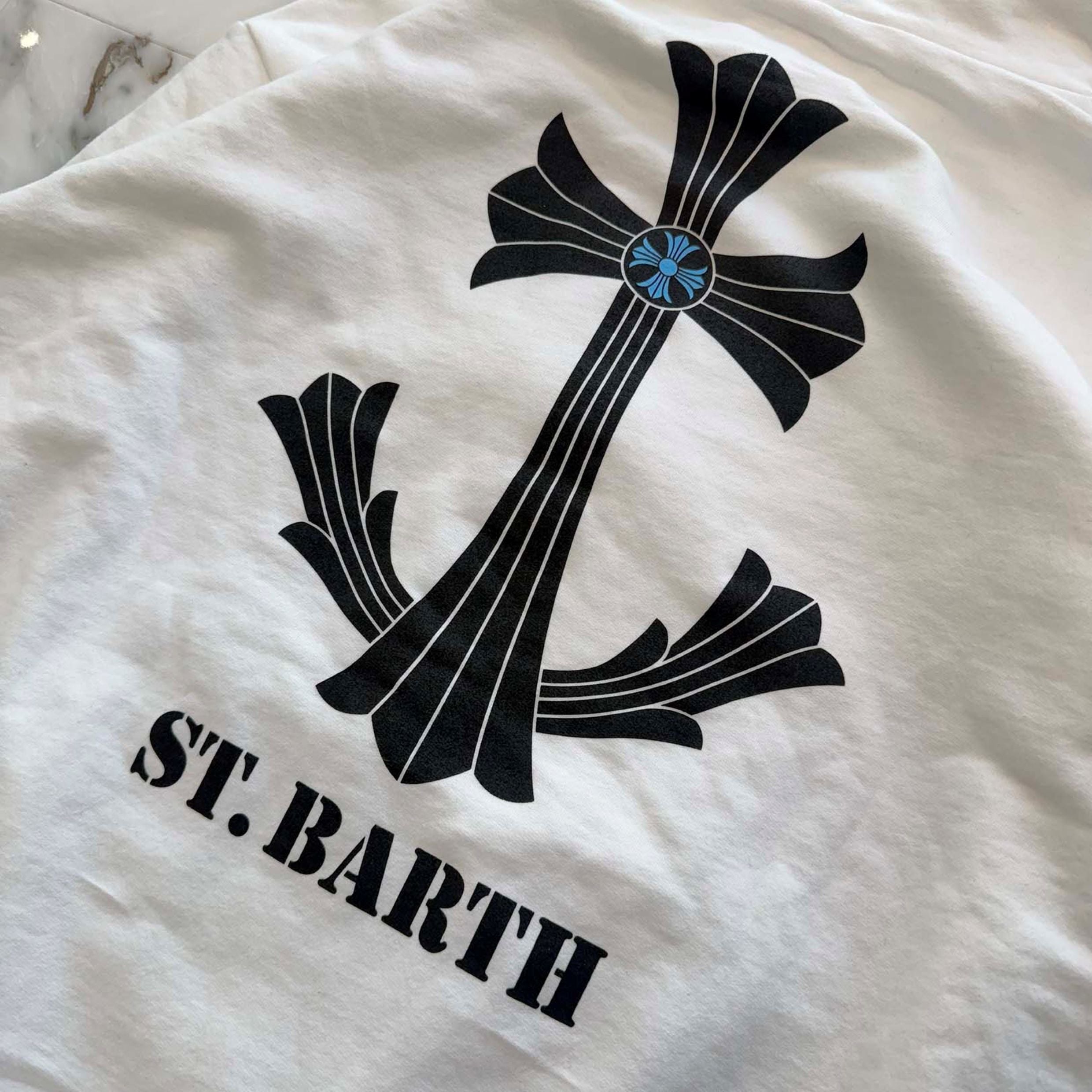 CHROME HEARTS St. Barth Limited CH Plus Pullover Hoodie Size L クロムハーツ セントバース 限定 CHプラス プルオーバーフーディ サイズL