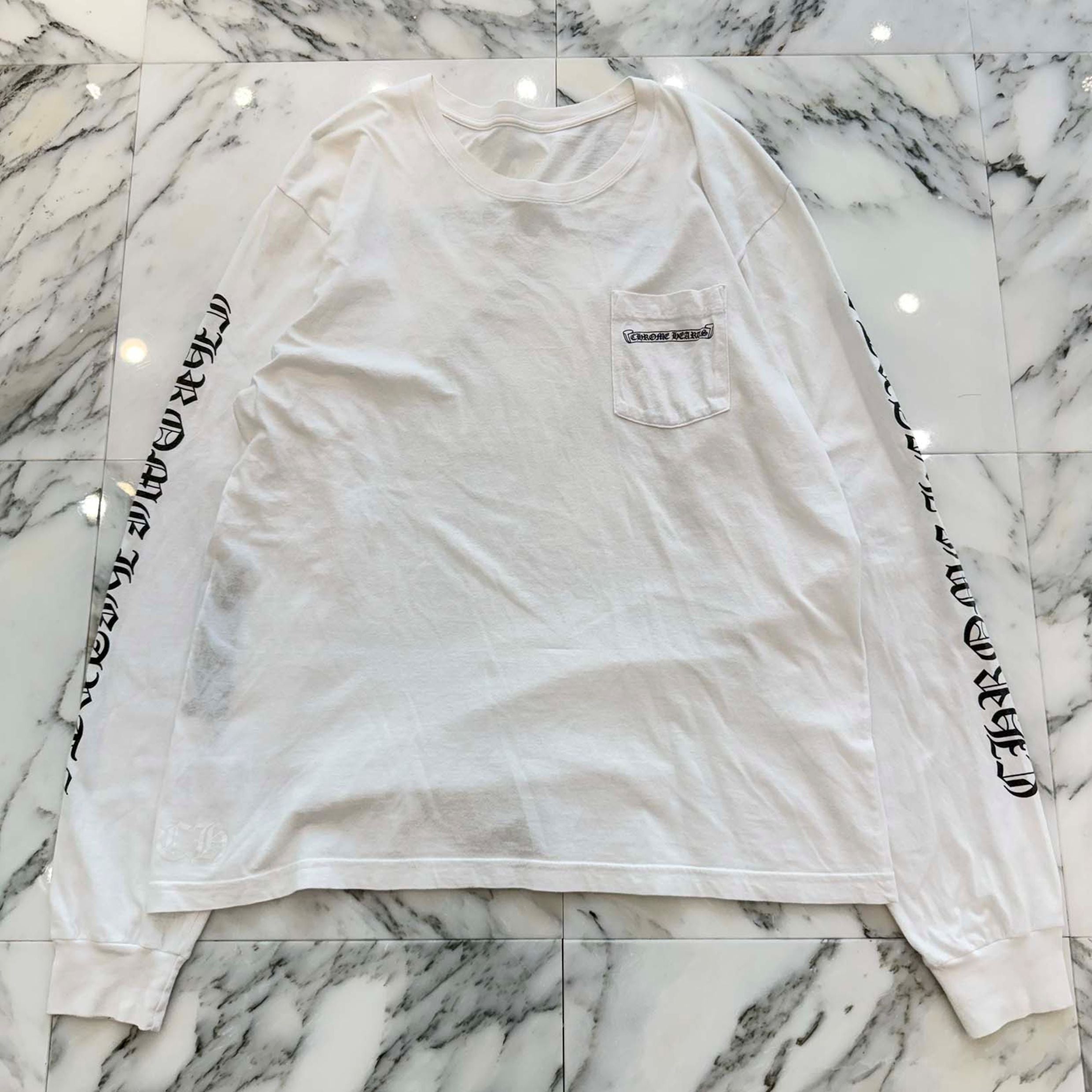 CHROME HEARTS Back Scroll Label Logo Long Sleeve Tee Size XL クロムハーツ バックスクロールラベルロゴ ロングスリーブTシャツ サイズXL