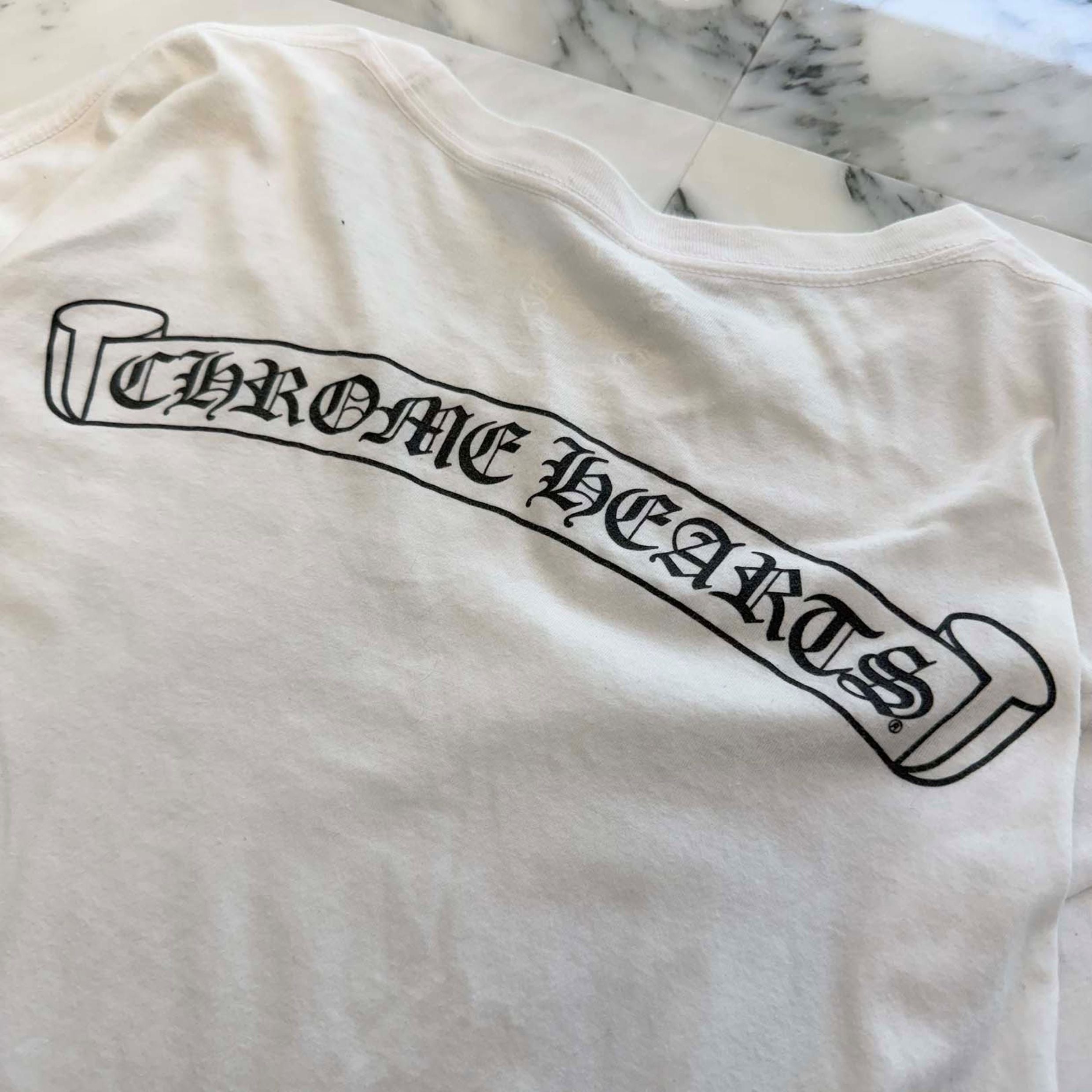 CHROME HEARTS Back Scroll Label Logo Long Sleeve Tee Size XL クロムハーツ バックスクロールラベルロゴ ロングスリーブTシャツ サイズXL