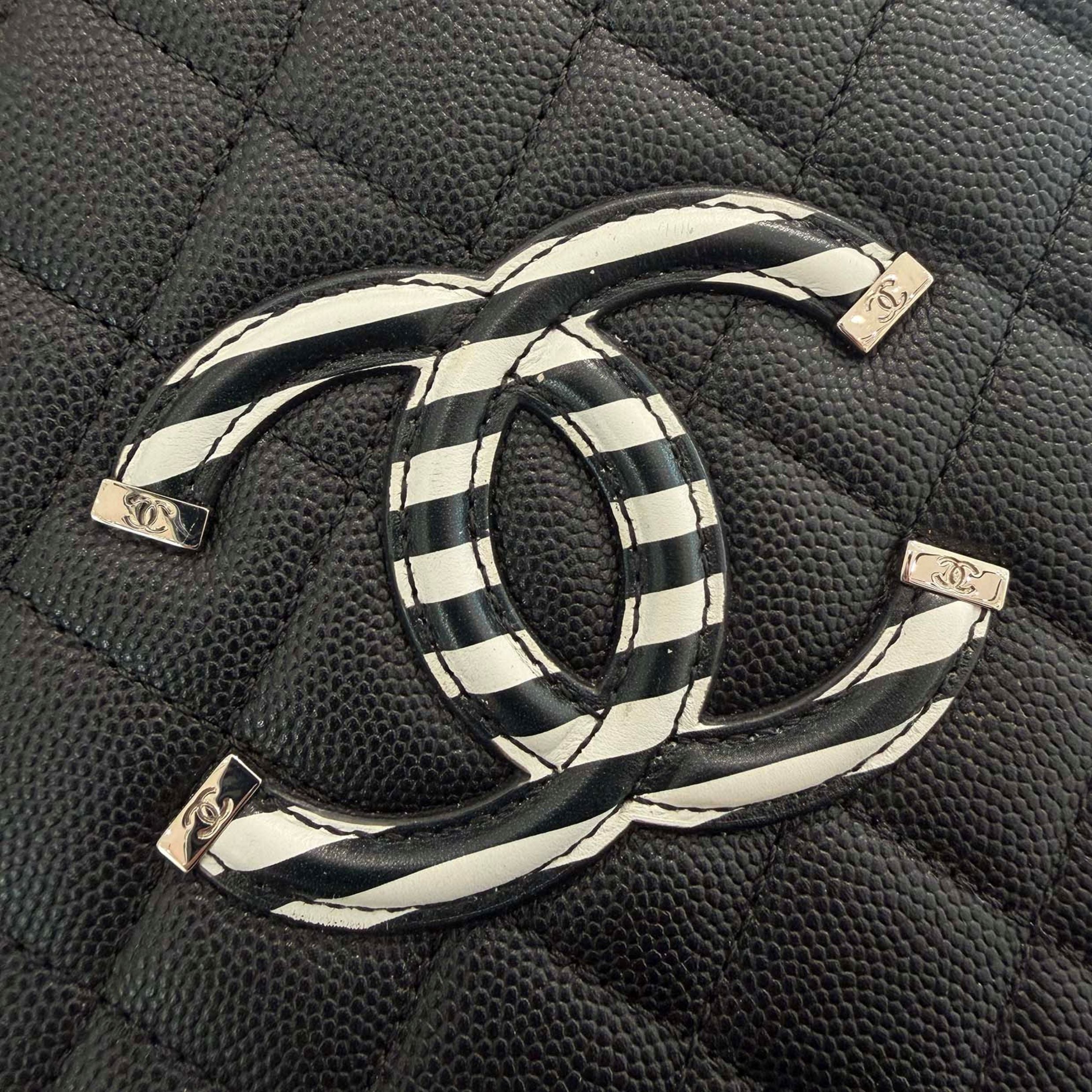 CHANEL CC Filigree Matelassé Chain Shoulder Vanity Bag A93342 シャネル CCフィリグリー マトラッセ チェーンショルダー バニティバッグ