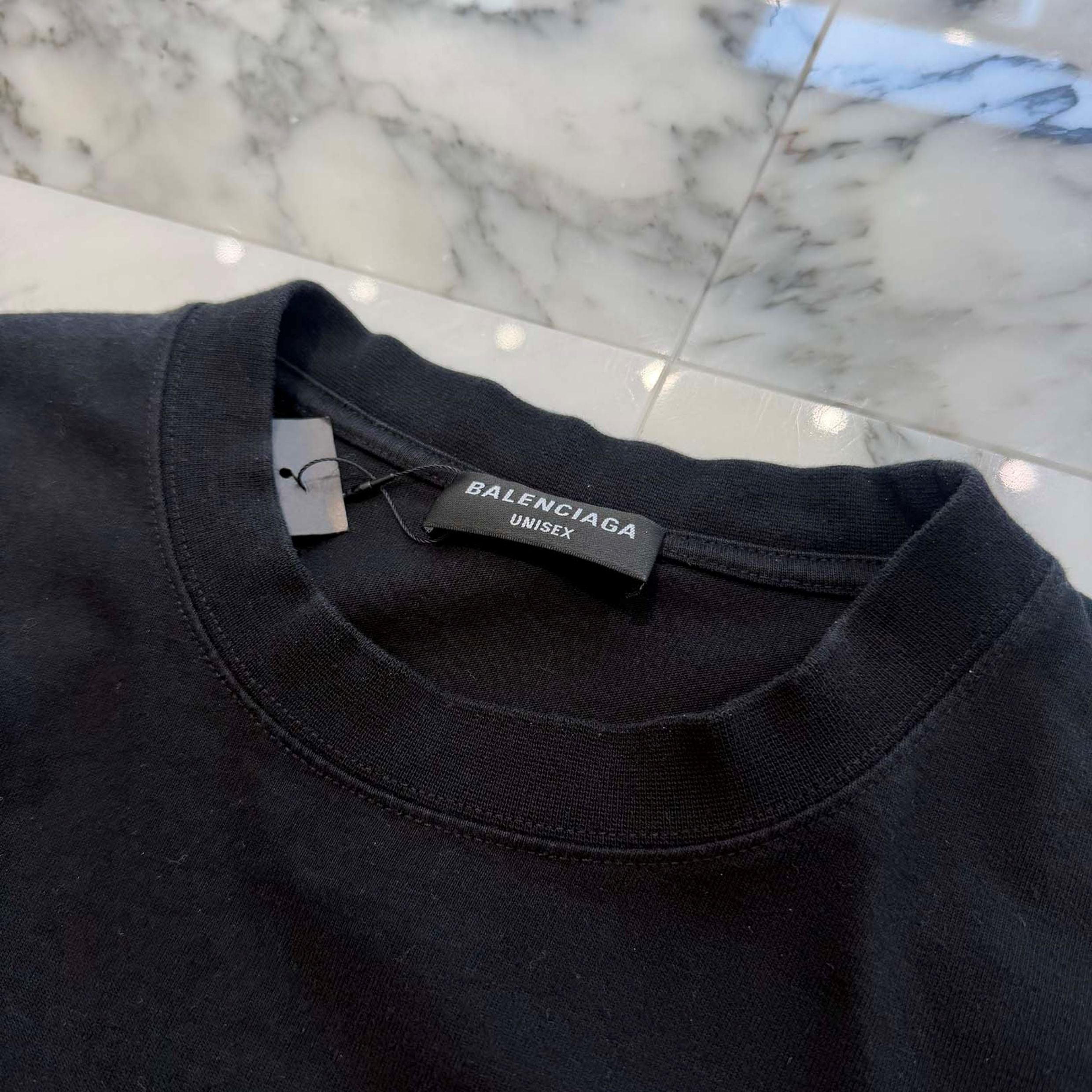 BALENCIAGA 2021AW Slime Graphic Logo Medium Fit Tee 612966 TLVF1 Size L バレンシアガ スライムグラフィックロゴ ミディアムフィットTシャツ サイズL