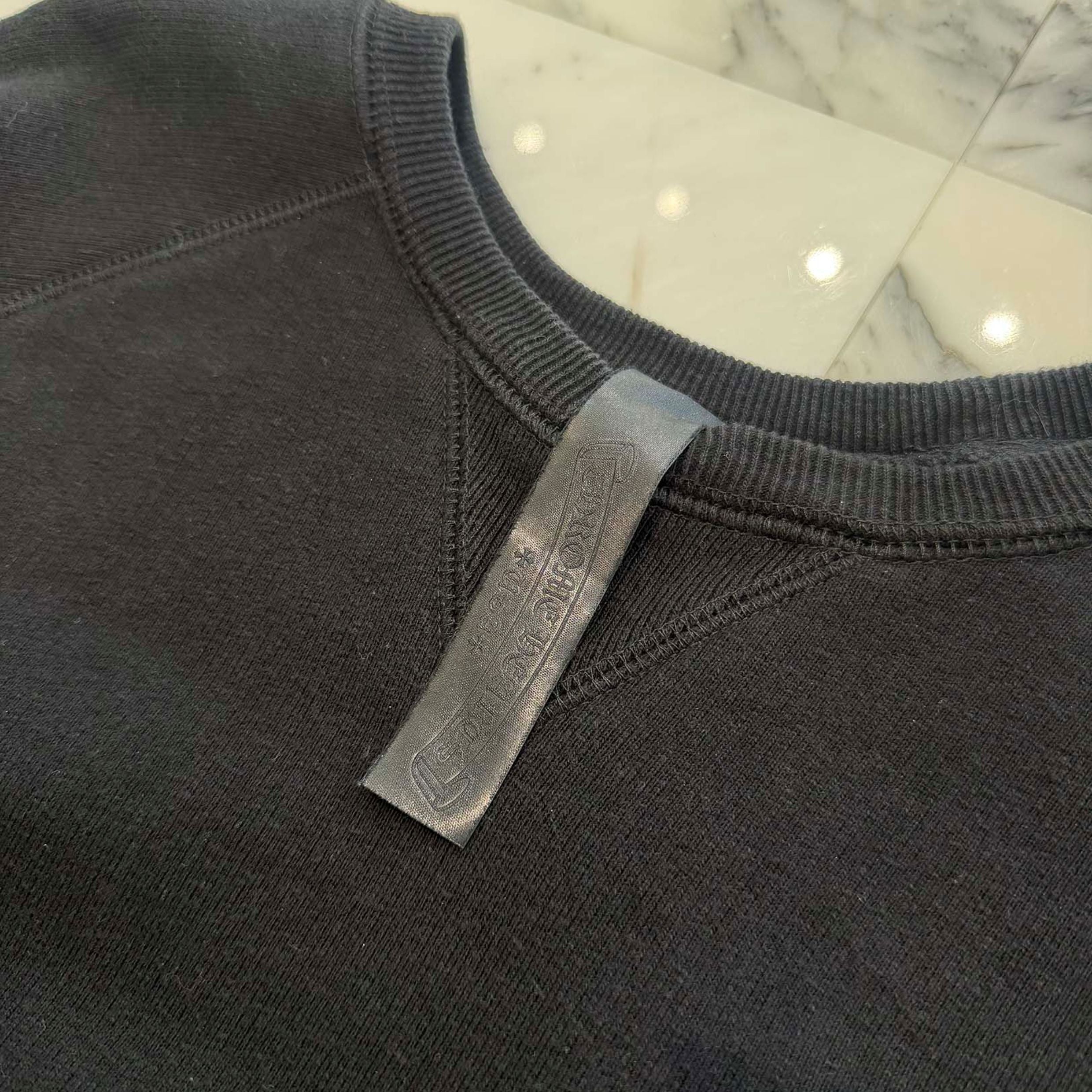 CHROME HEARTS 2025SS Y NOT Cemetery Cross Applique Embroidery Sweatshirt Size XL クロムハーツ ワイノット セメタリークロス アップリケ刺繡 スウェットシャツ サイズXL