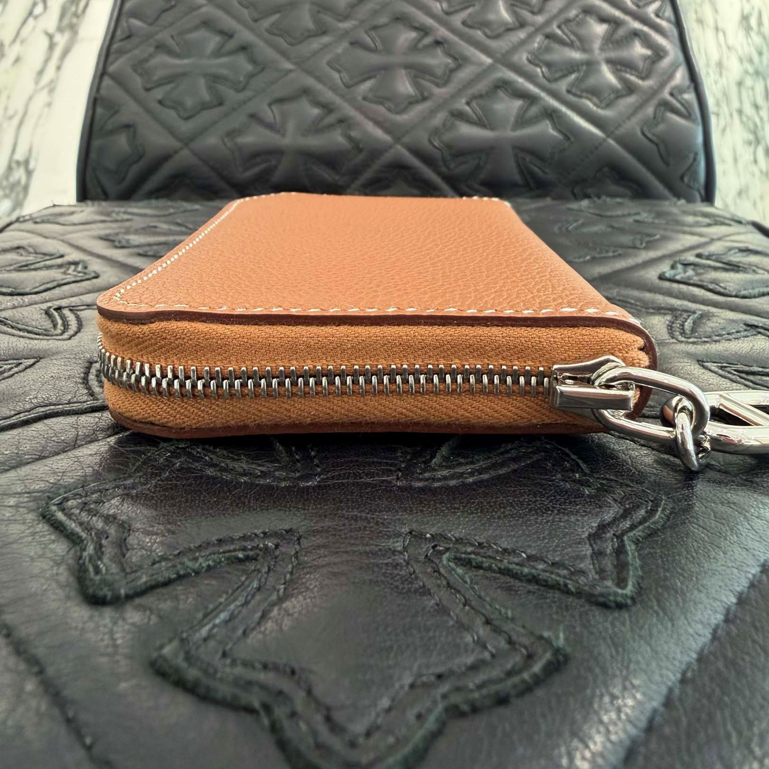 HERMES Zip Un Go Chaine d'Ancre Compact Card Case "GOLD" K刻印 エルメス ジップ アン ゴー シェーヌダンクル コンパクトカードケース "ゴールド" K刻印