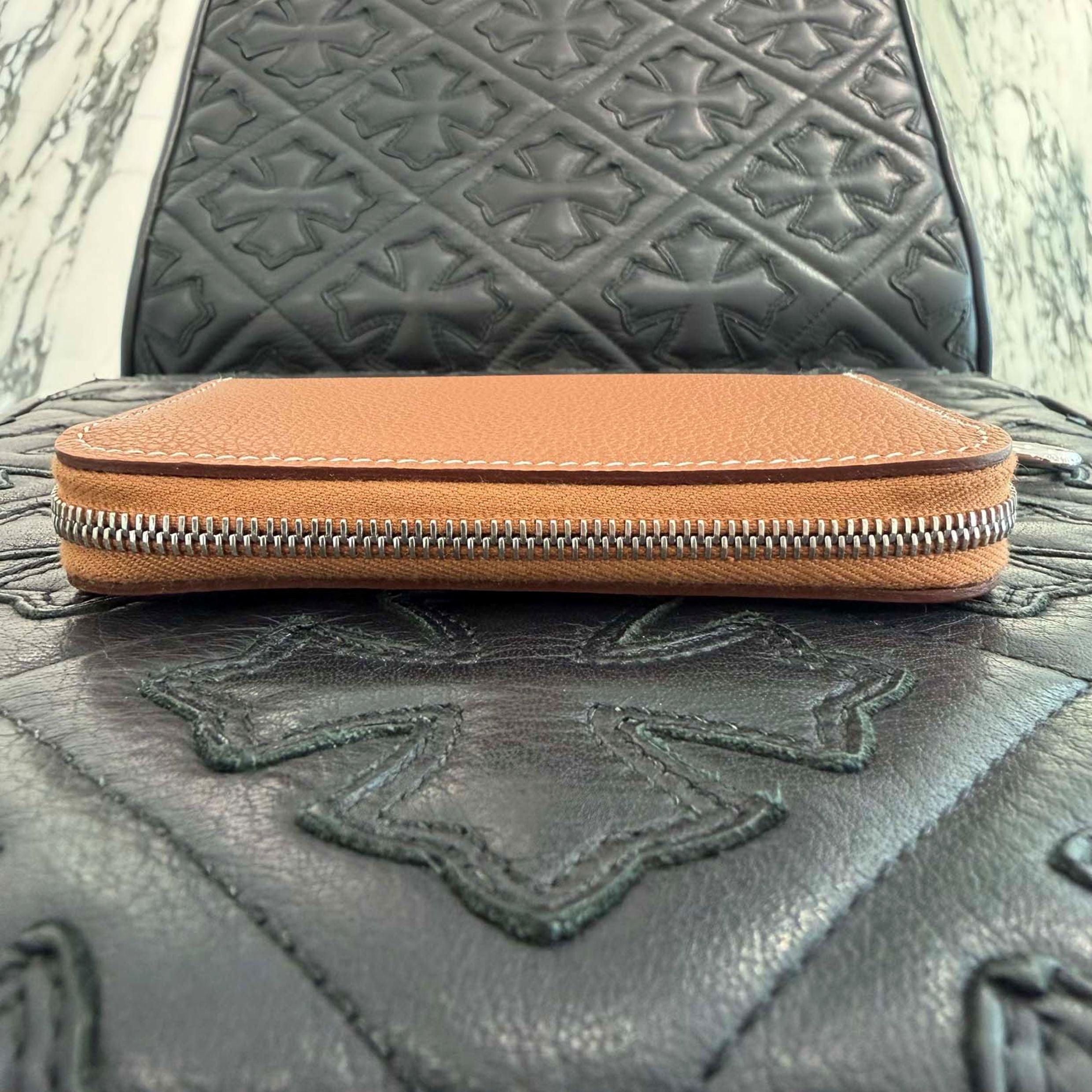 HERMES Zip Un Go Chaine d'Ancre Compact Card Case "GOLD" K刻印 エルメス ジップ アン ゴー シェーヌダンクル コンパクトカードケース "ゴールド" K刻印