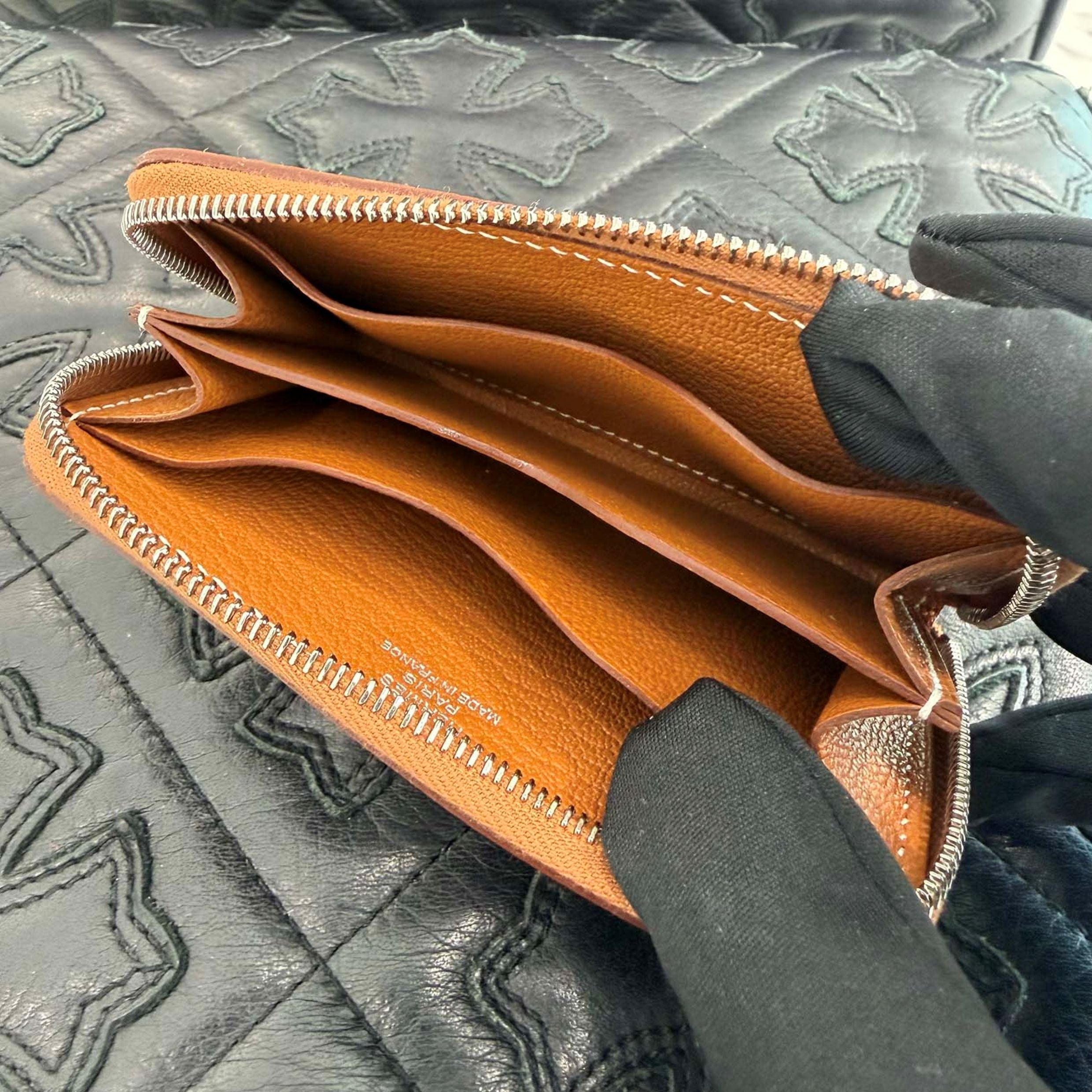 HERMES Zip Un Go Chaine d'Ancre Compact Card Case "GOLD" K刻印 エルメス ジップ アン ゴー シェーヌダンクル コンパクトカードケース "ゴールド" K刻印