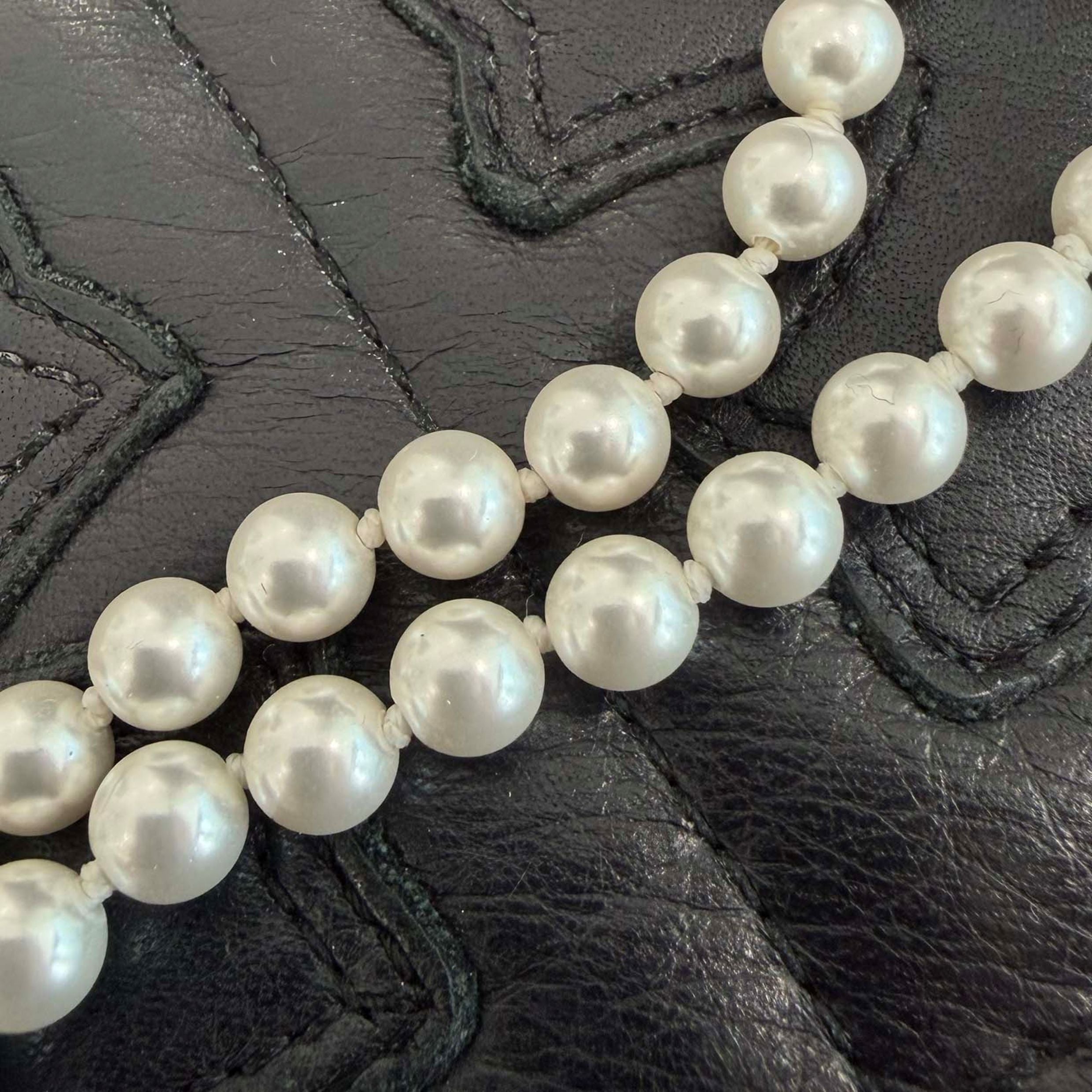 LOUIS VUITTON 2024AW Monogram Slim Pearl Necklace M02235 ルイヴィトン モノグラム スリム パールネックレス