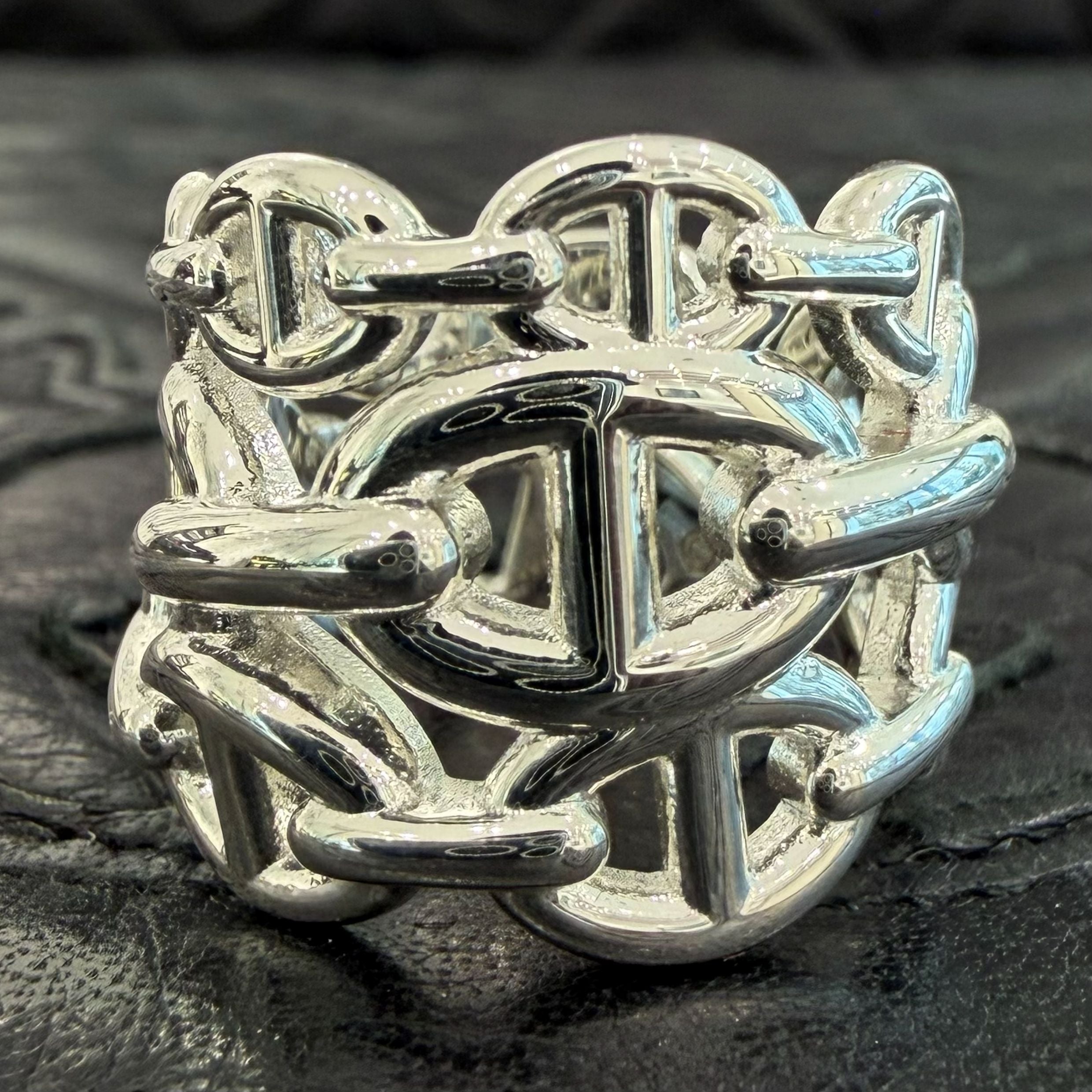 HERMES Chaine d'Ancre Anchaine GM Ring Size 53 (約13号) エルメス シェーヌダンクル アンシェネ GM リング サイズ53 (約13号)