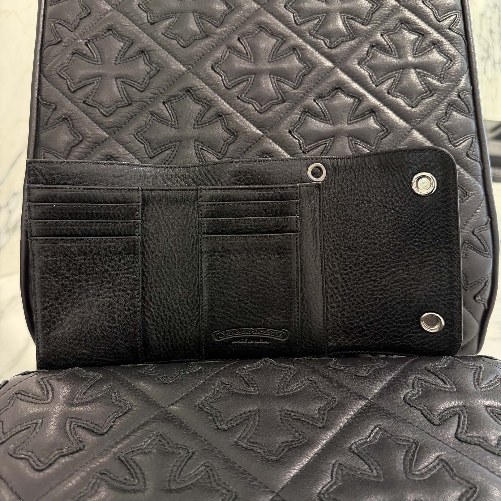CHROME HEARTS Wave Mini Cross Ball Wallet クロムハーツ ウェーブ ミニ クロスボール ウォレット