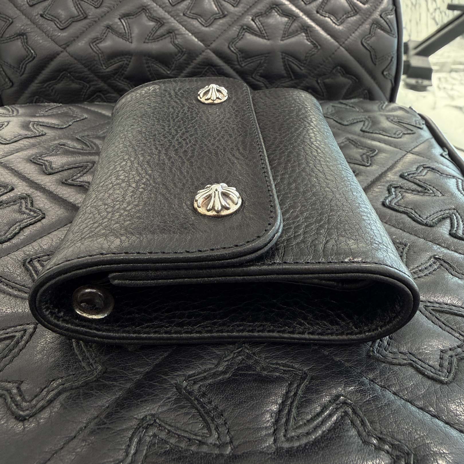 CHROME HEARTS Wave Mini Cross Ball Wallet クロムハーツ ウェーブ ミニ クロスボール ウォレット