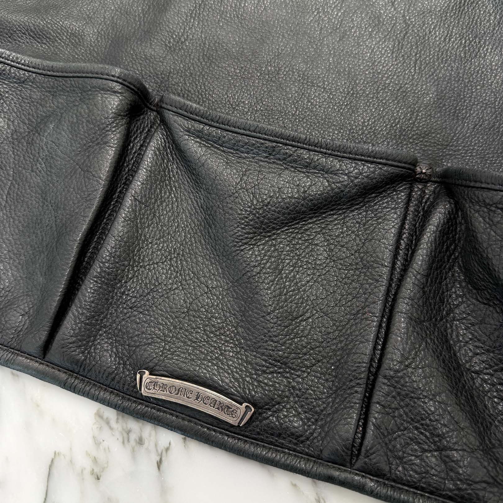CHROME HEARTS Leather Work Apron クロムハーツ レザー ワーク エプロン