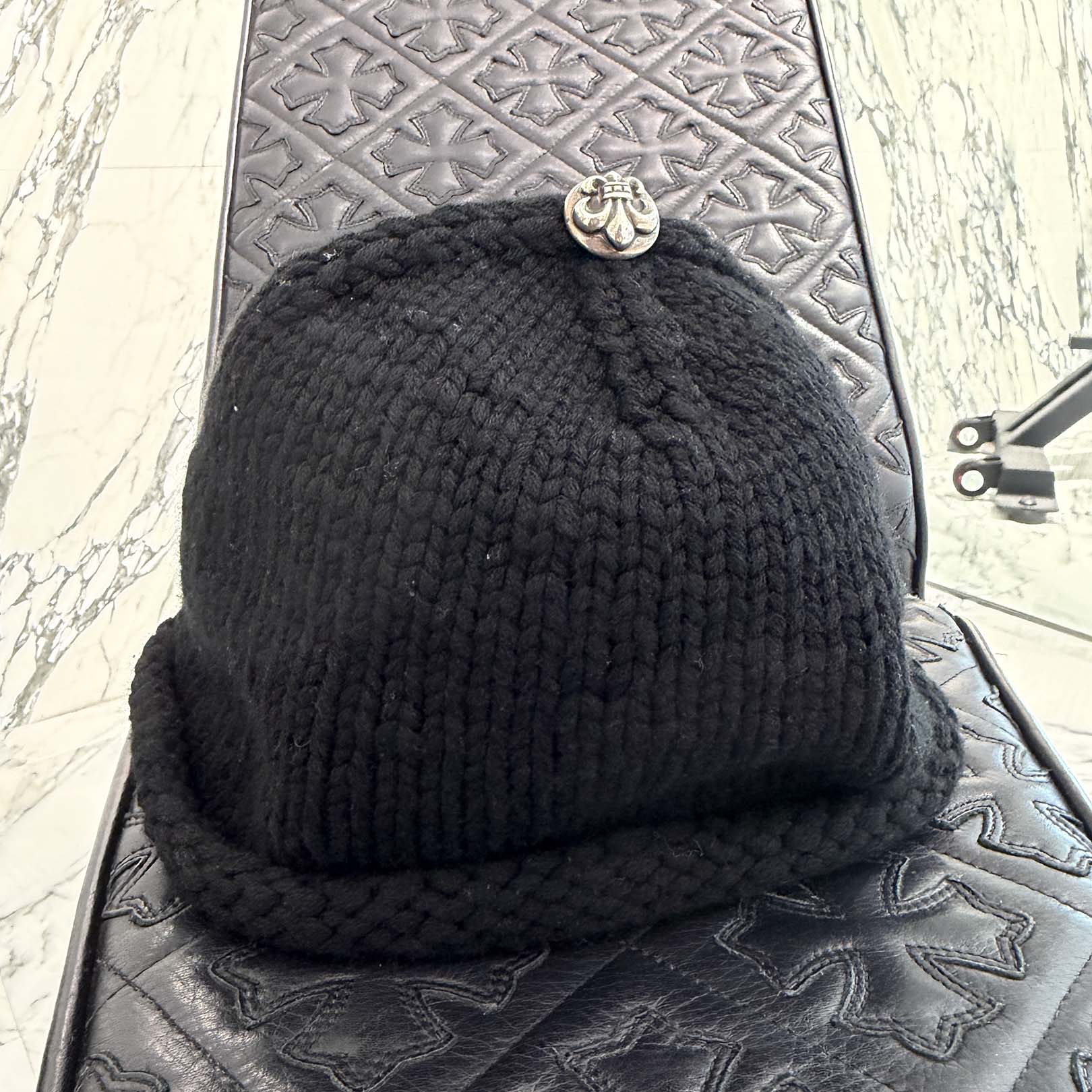 CHROME HEARTS Cashmere BS Flare Cross Patch Beanie Size ONE SIZE（26cm）クロムハーツ カシミヤ BSフレア クロスパッチ ビーニーサイズ ONE SIZE（26cm）