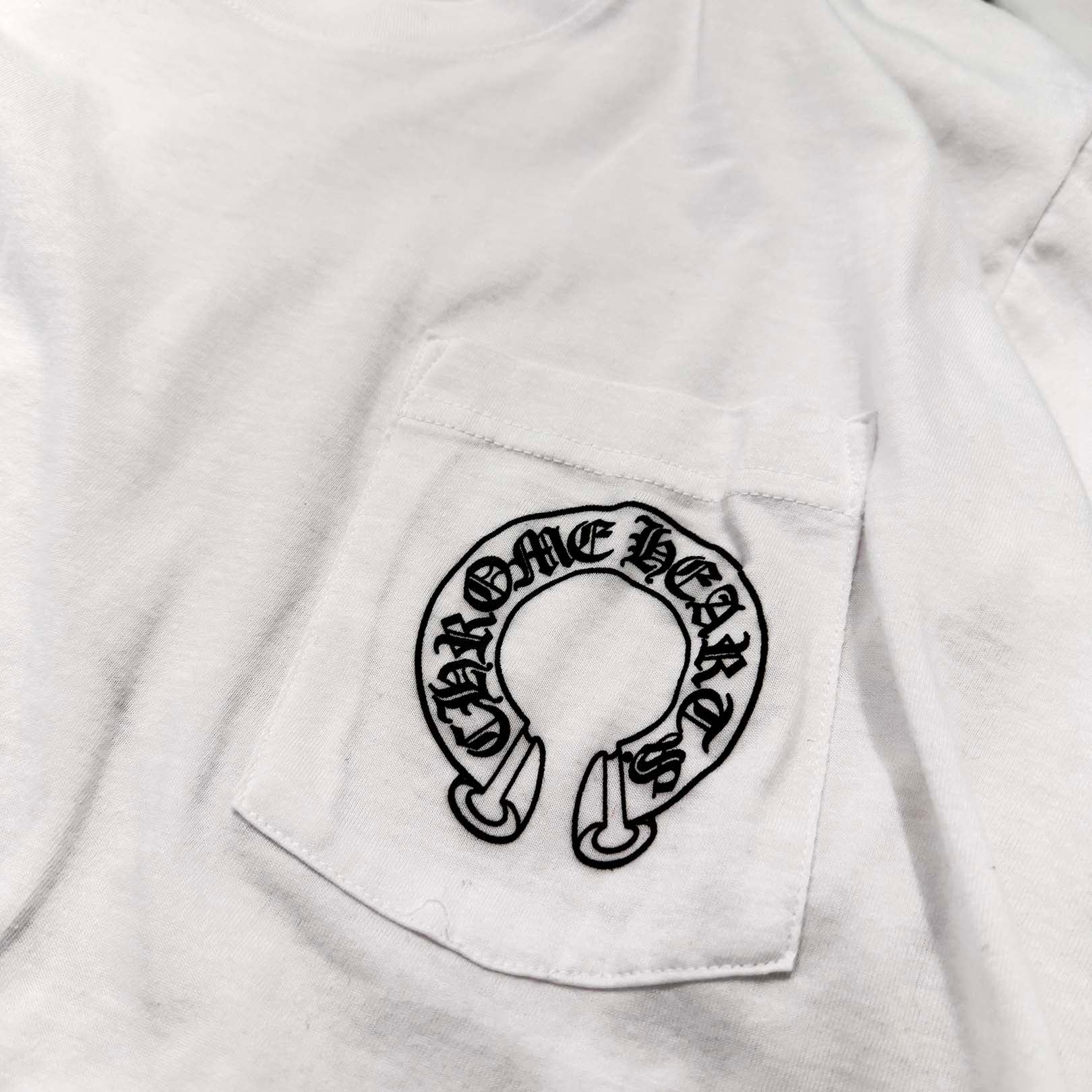 CHROME HEARTS Floral Cross Horseshoe Long Sleeve Tee Size L クロムハーツ フローラルクロス ホースシュー ロングスリーブTシャツ サイズL