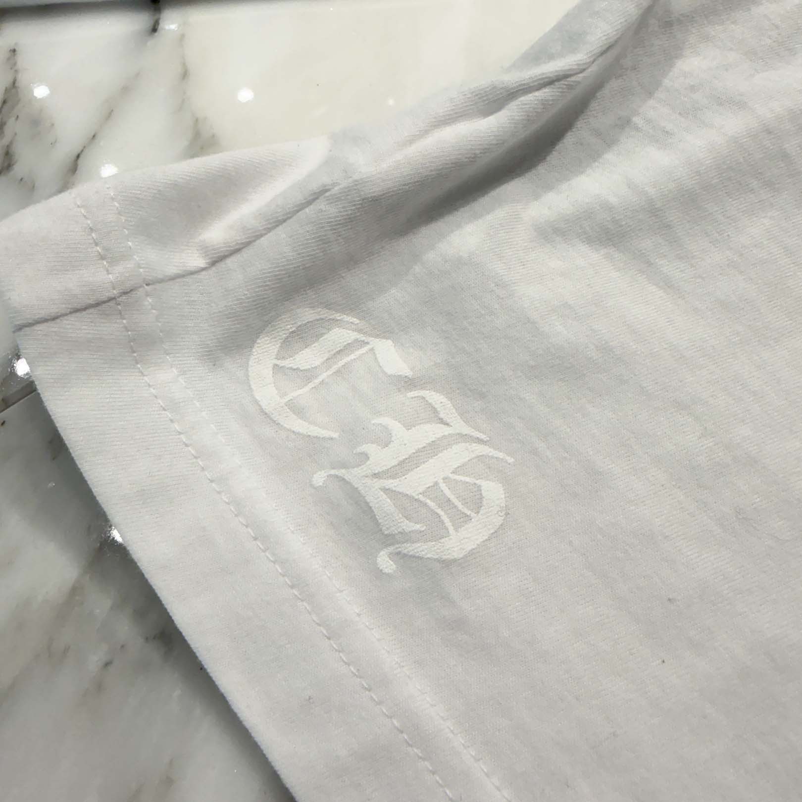 CHROME HEARTS Floral Cross Horseshoe Long Sleeve Tee Size L クロムハーツ フローラルクロス ホースシュー ロングスリーブTシャツ サイズL