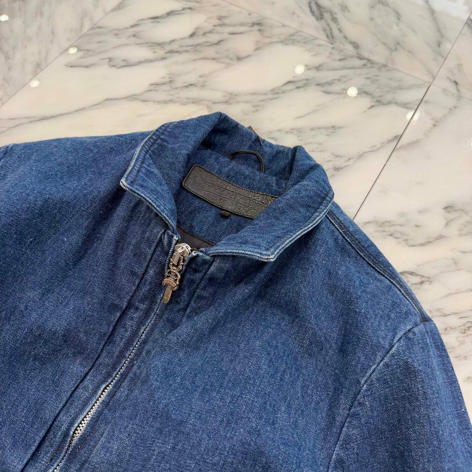 CHROME HEARTS Street Meat Dagger Zip Denim Jacket Size M クロムハーツ ストリートミート ダガージップ デニムジャケット サイズM