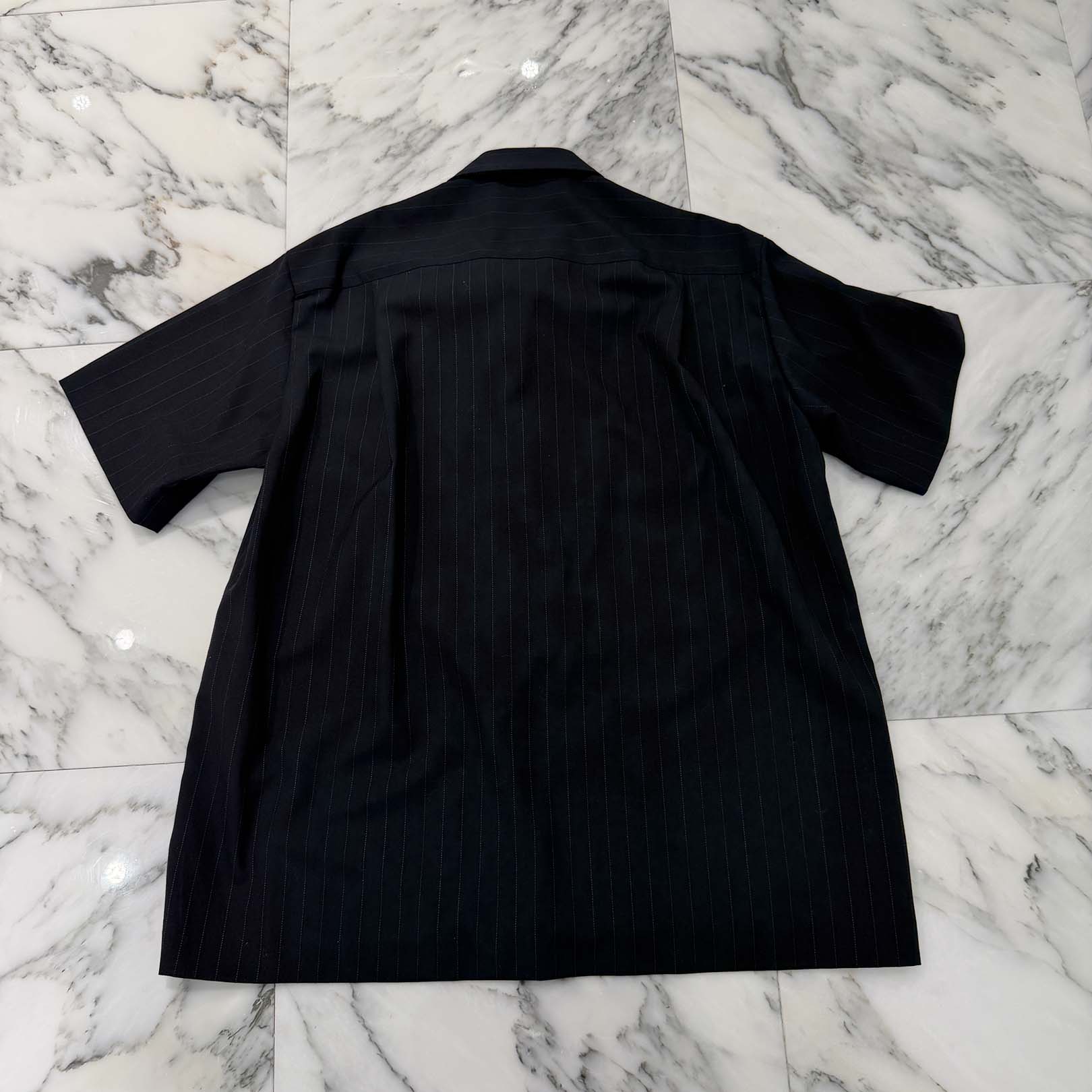 sacai 2024SS Chalk Stripe Short Sleeve Shirt 24-03342M Size 1 サカイ チョークストライプ ショートスリーブシャツ サイズ1
