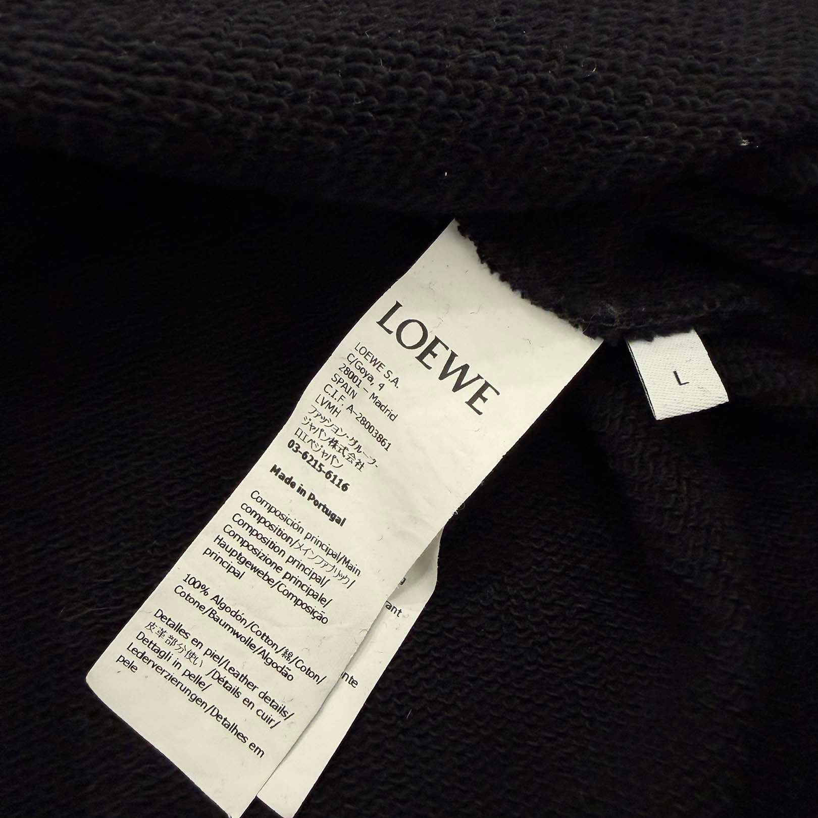 LOEWE 2024AW Puzzle Relaxed Fit Pullover Hoodie H526Y25J26 Size L ロエベ パズル リラックスフィット プルオーバーフーディ サイズL