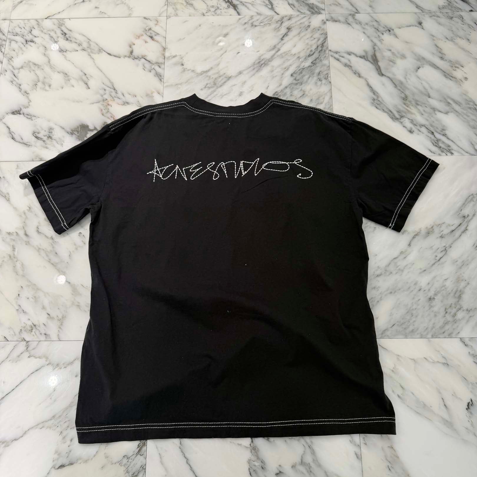 Acne Studios 2025AW Autograph Logo Crew Neck Tee CL0388-BM0 Size S/M アクネストゥディオズ オートグラフ ロゴ クルーネック Tシャツ サイズS/M