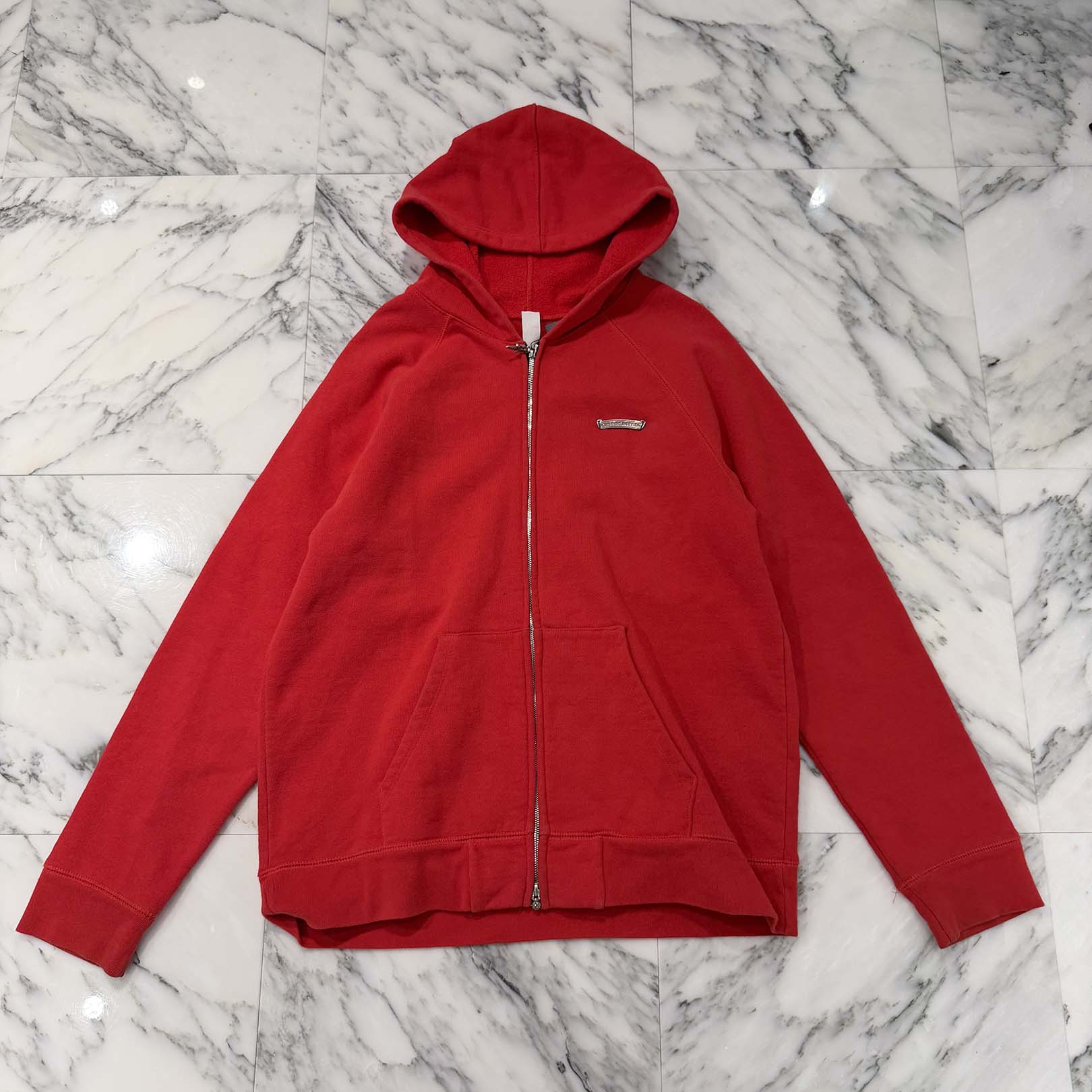 CHROME HEARTS King Taco 3 Cemetery Cross Embroidery Zip Up Hoodie Size XL クロムハーツ キングタコ 3セメタリークロス刺繍 ジップアップフーディー サイズXL
