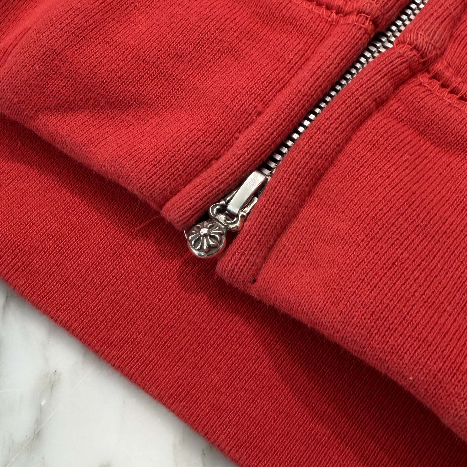 CHROME HEARTS King Taco 3 Cemetery Cross Embroidery Zip Up Hoodie Size XL クロムハーツ キングタコ 3セメタリークロス刺繍 ジップアップフーディー サイズXL