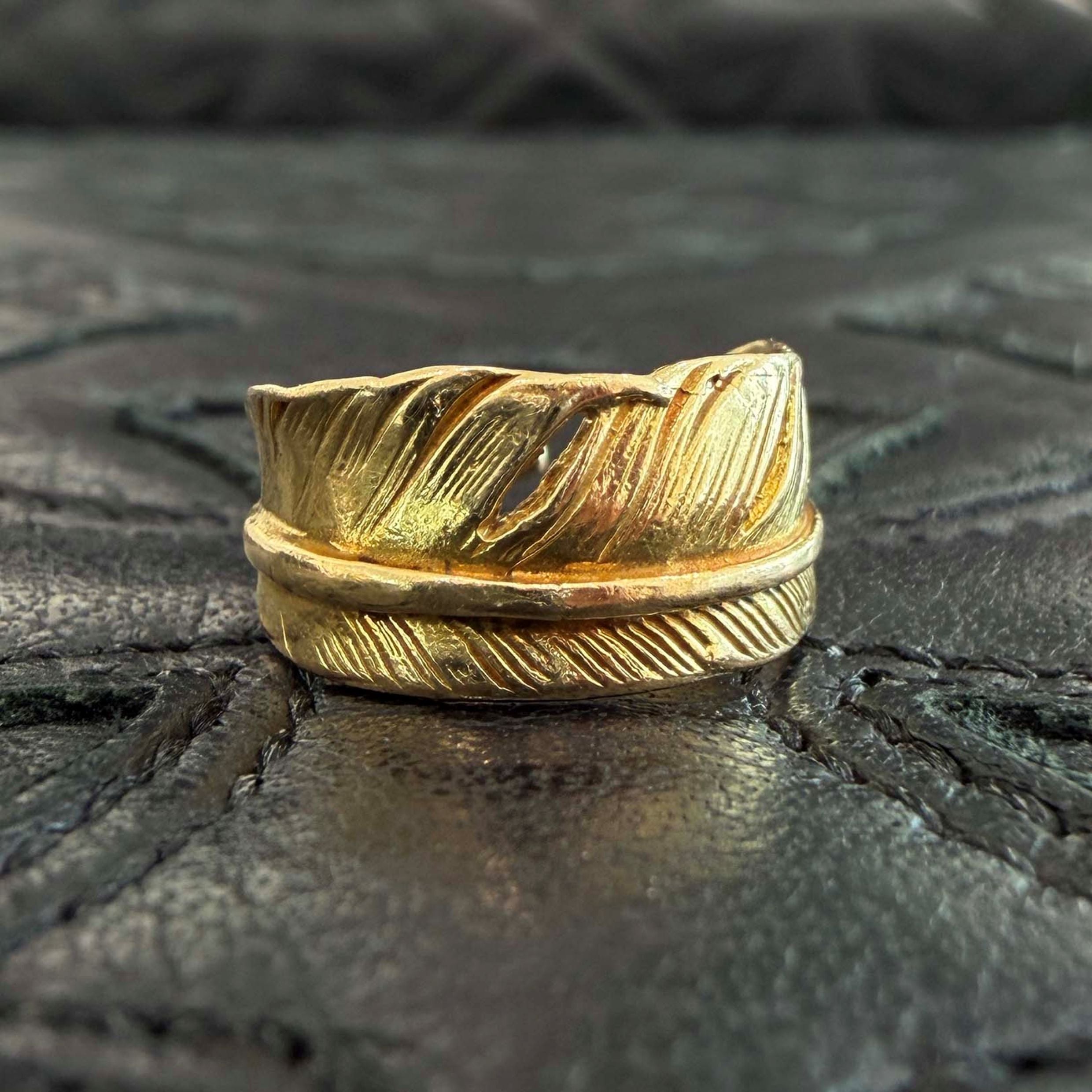 Goro's K18 Feather Pinky Ring Size 5号 ゴローズ K18 フェザーピンキーリング サイズ5号