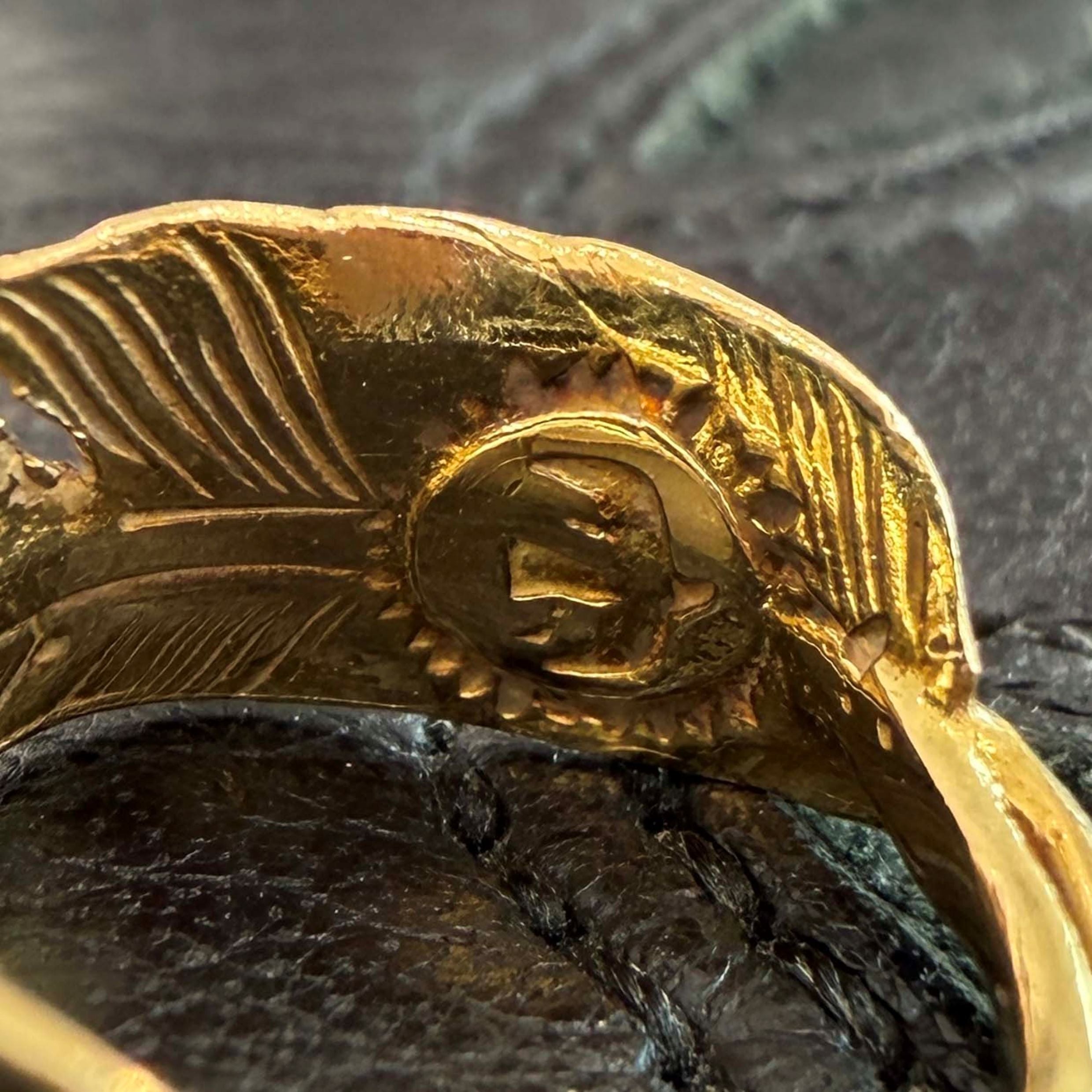 Goro's K18 Feather Pinky Ring Size 5号 ゴローズ K18 フェザーピンキーリング サイズ5号