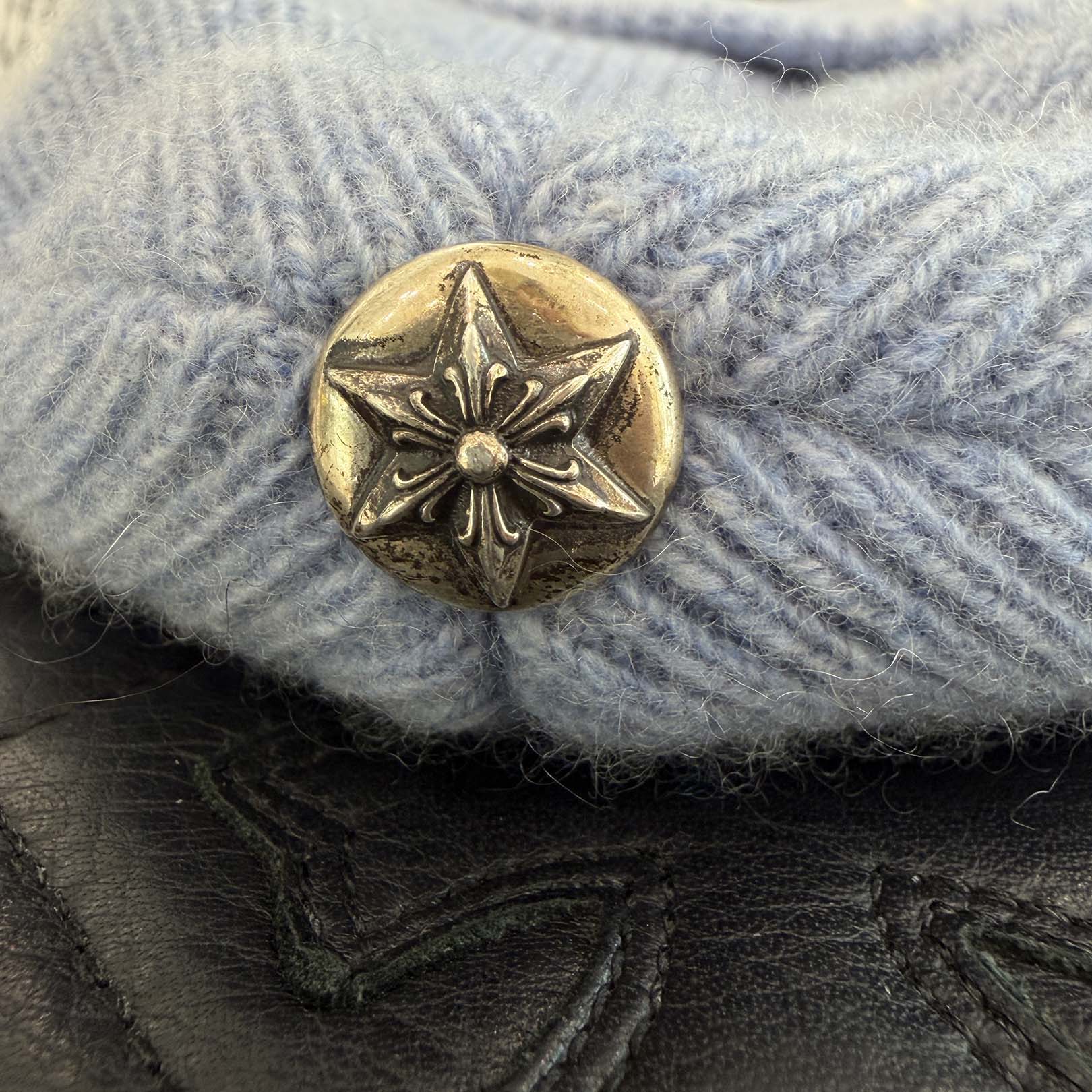 CHROME HEARTS BIG DADDY Cashmere Knit Beanie Size ONE SIZE (53-60) クロムハーツ ビッグダディ カシミヤ ニットビーニー サイズONE SIZE (53-60)