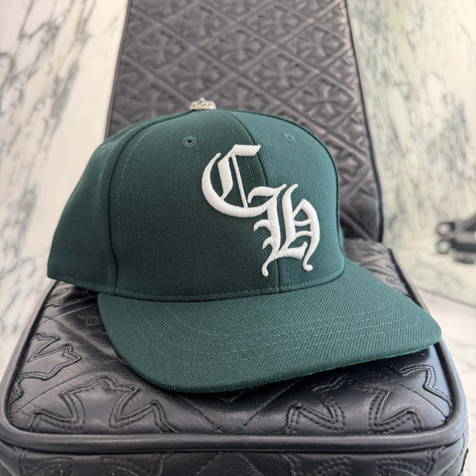 CHROME HEARTS CH Logo Embroidery Trucker Cap Size ONE SIZE (51-61) クロムハーツ CHロゴ刺繍 トラッカーキャップ サイズONE SIZE (51-61)