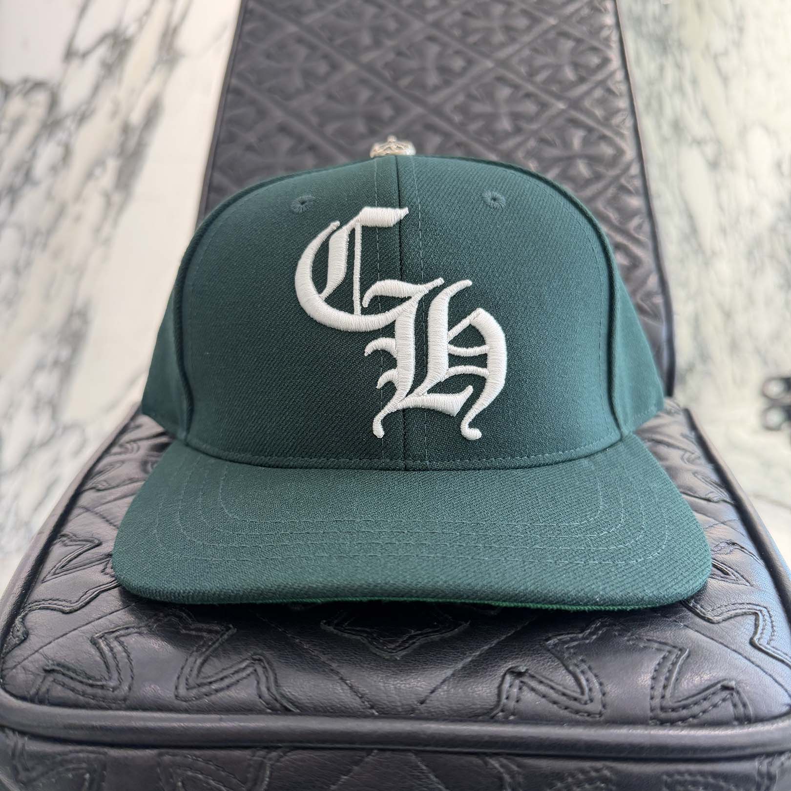 CHROME HEARTS CH Logo Embroidery Trucker Cap Size ONE SIZE (51-61) クロムハーツ CHロゴ刺繍 トラッカーキャップ サイズONE SIZE (51-61)