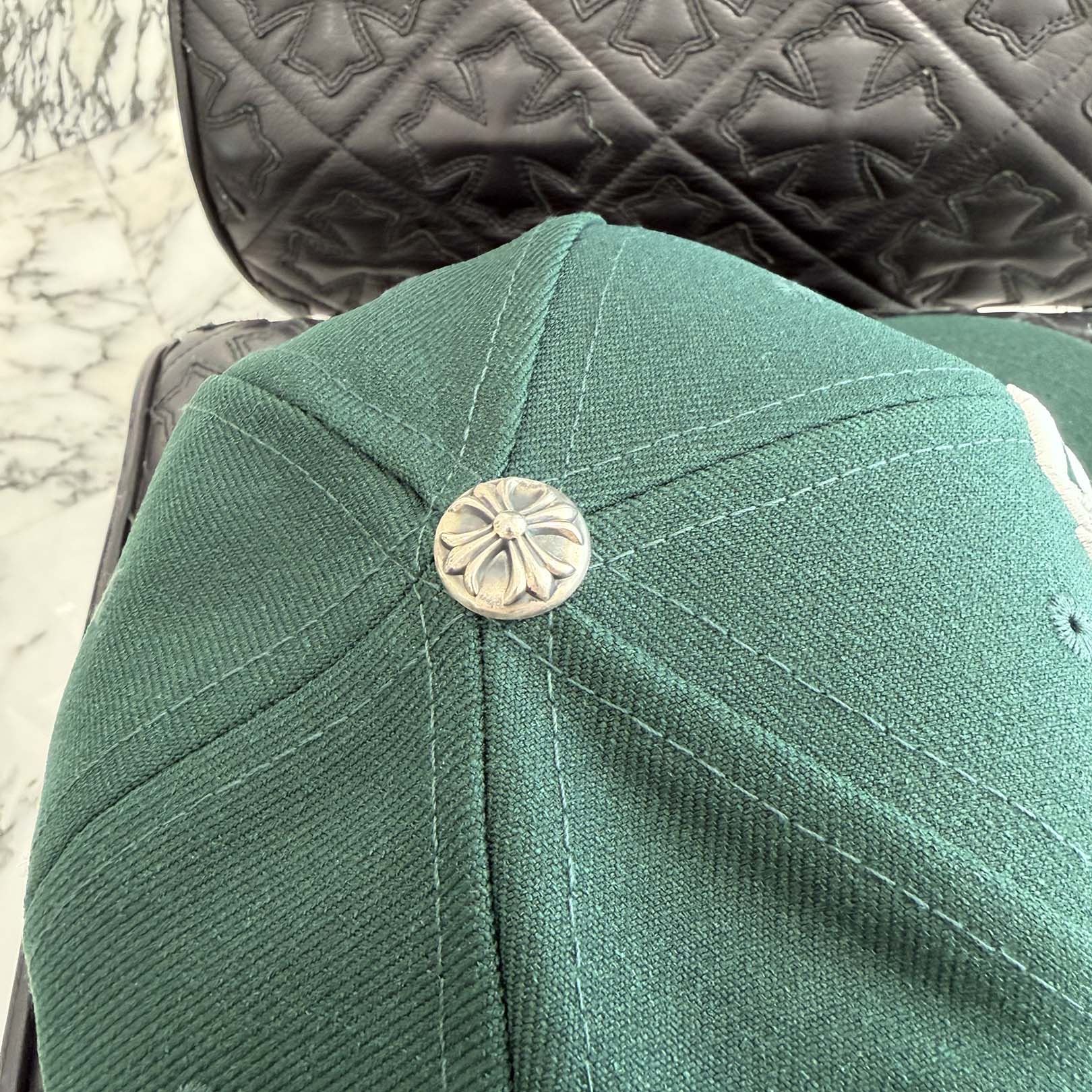 CHROME HEARTS CH Logo Embroidery Trucker Cap Size ONE SIZE (51-61) クロムハーツ CHロゴ刺繍 トラッカーキャップ サイズONE SIZE (51-61)