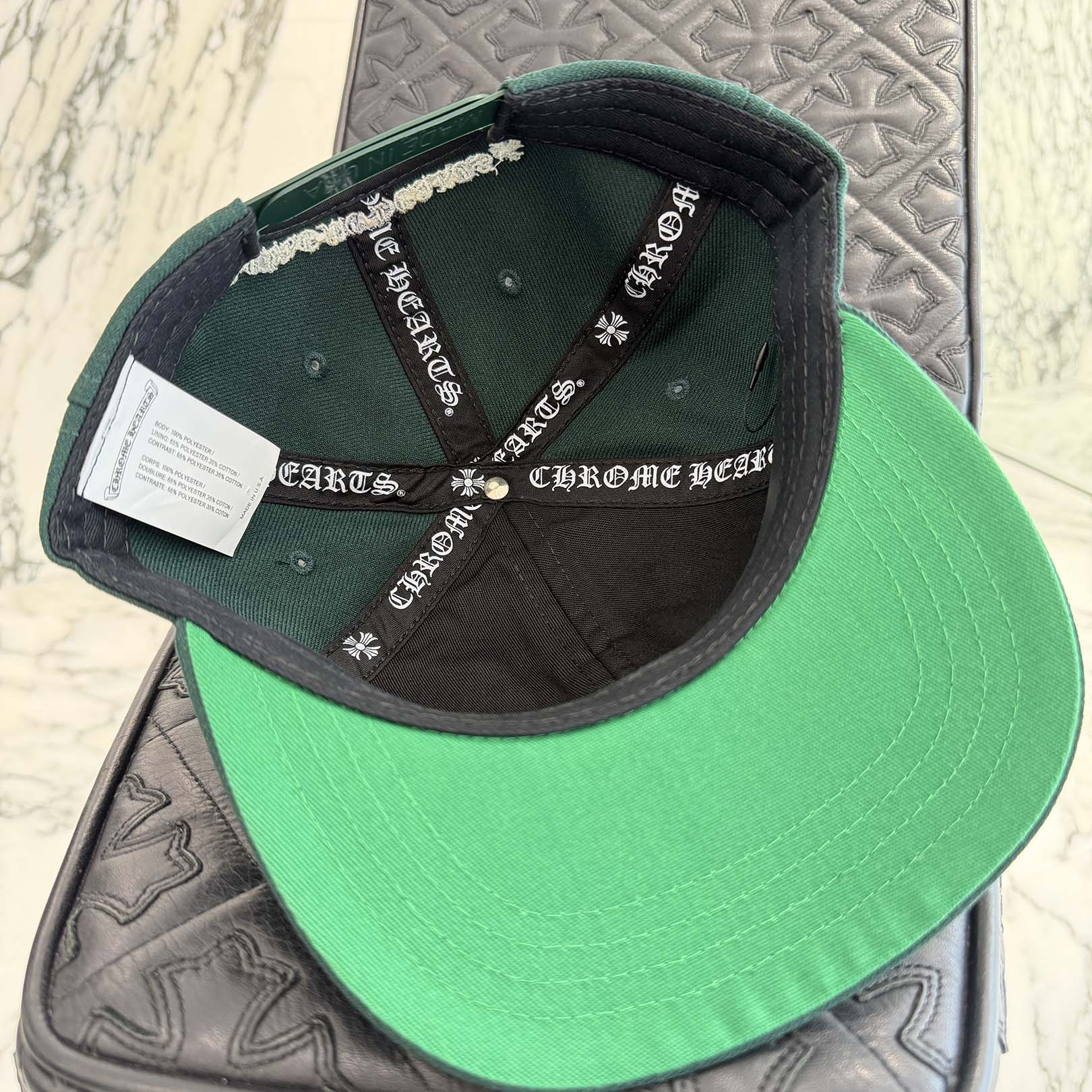 CHROME HEARTS CH Logo Embroidery Trucker Cap Size ONE SIZE (51-61) クロムハーツ CHロゴ刺繍 トラッカーキャップ サイズONE SIZE (51-61)