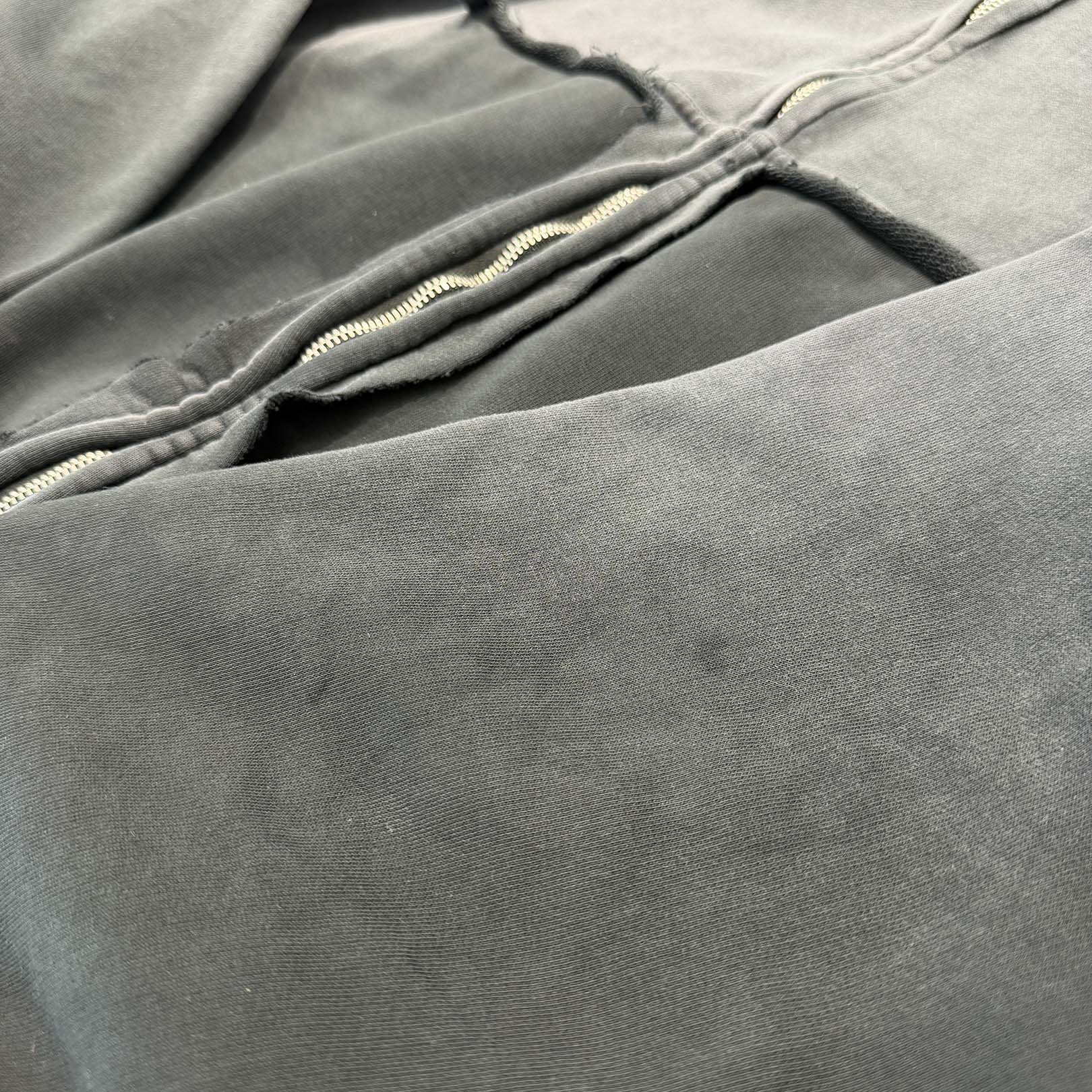 BALENCIAGA 2023SS Tape Type Ripped Pocket Zip Up Hoodie 744451 T0VB1 Size S バレンシアガ テープタイプ リップド ポケット ジップアップ フーディ サイズS
