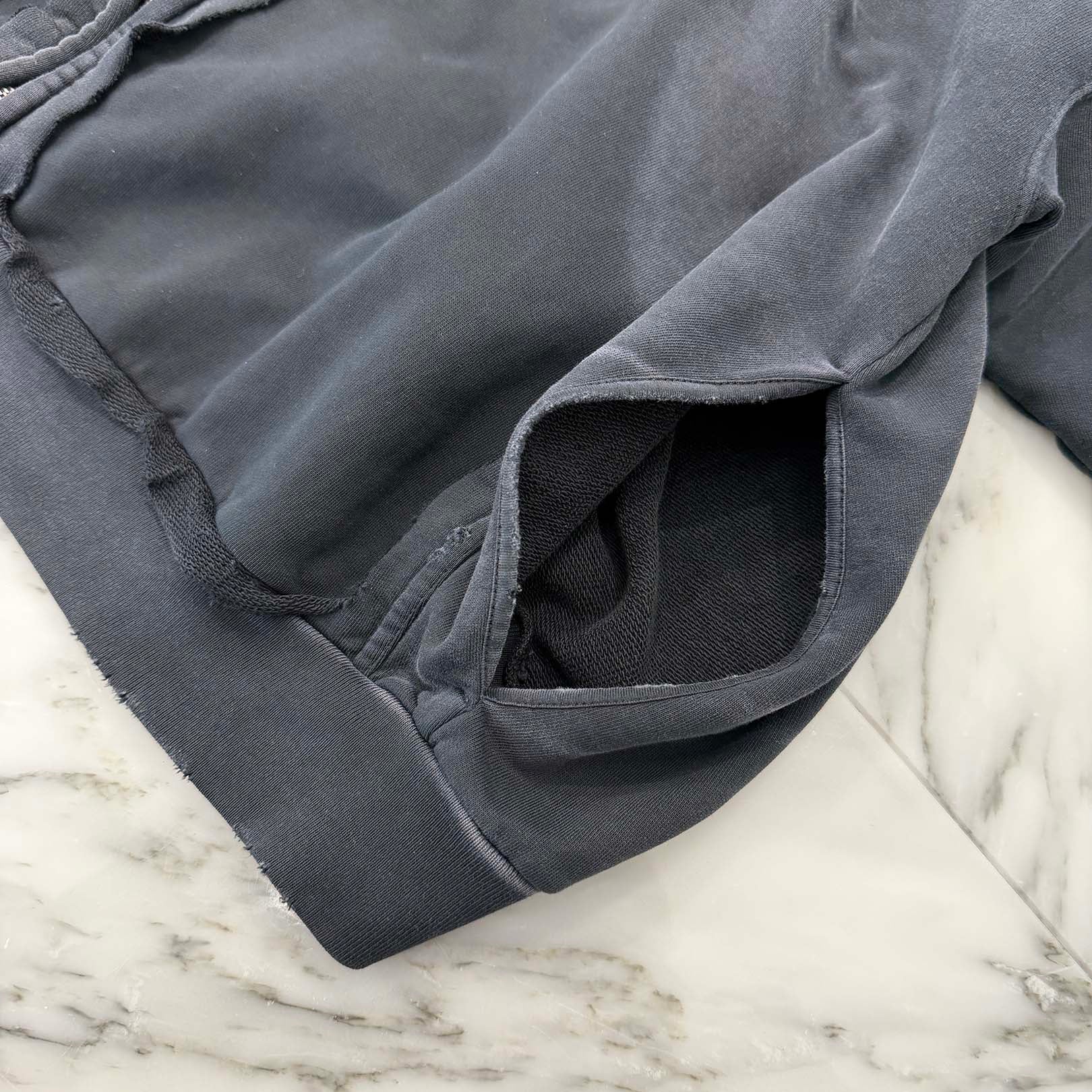 BALENCIAGA 2023SS Tape Type Ripped Pocket Zip Up Hoodie 744451 T0VB1 Size S バレンシアガ テープタイプ リップド ポケット ジップアップ フーディ サイズS