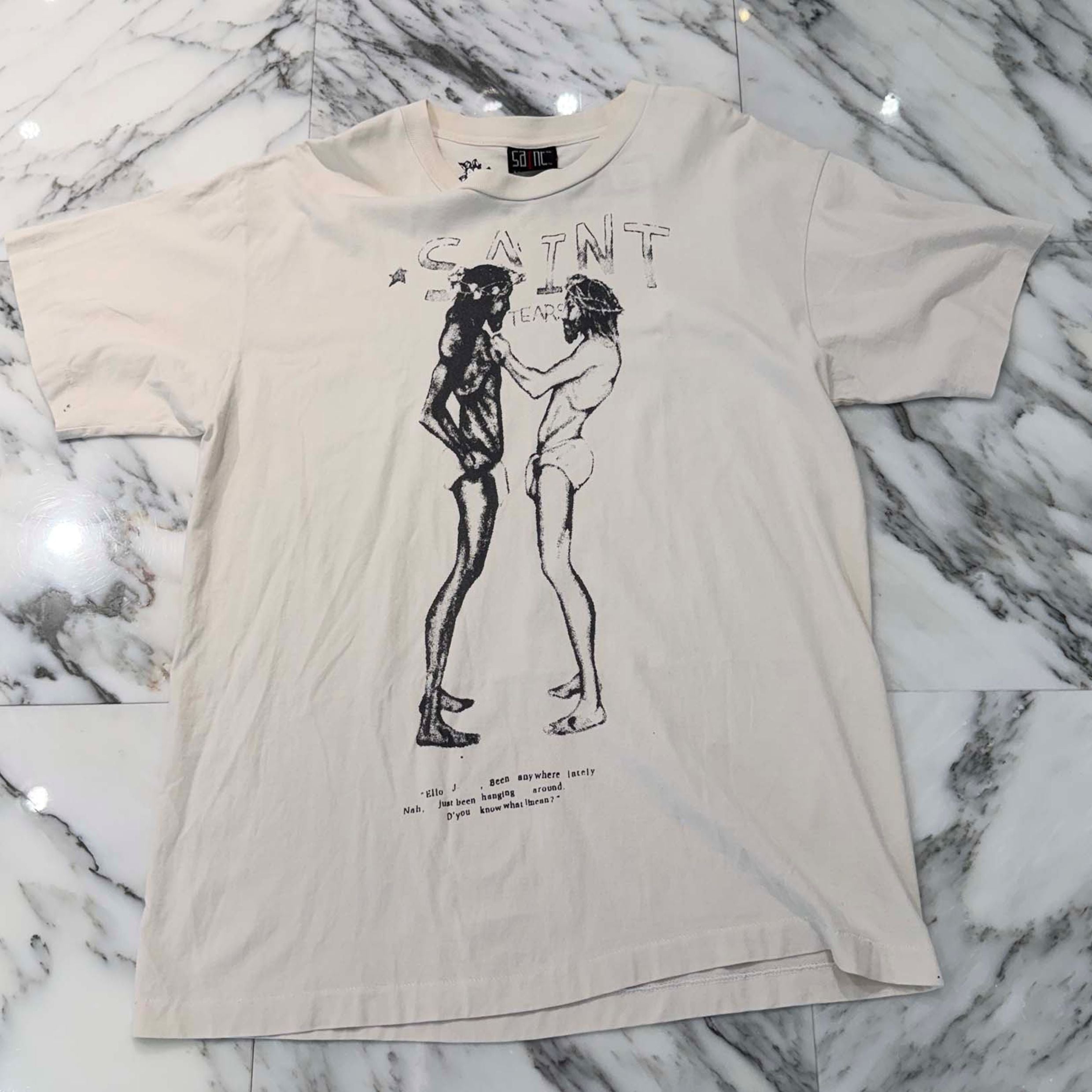 SAINT Mxxxxxx × Denim Tears 2021SS " TEARS PUNK " Tee SM-S21-0000-045 Size XL セントマイケル × デニム・ティアーズ "ティアーズパンク" Tシャツ サイズXL
