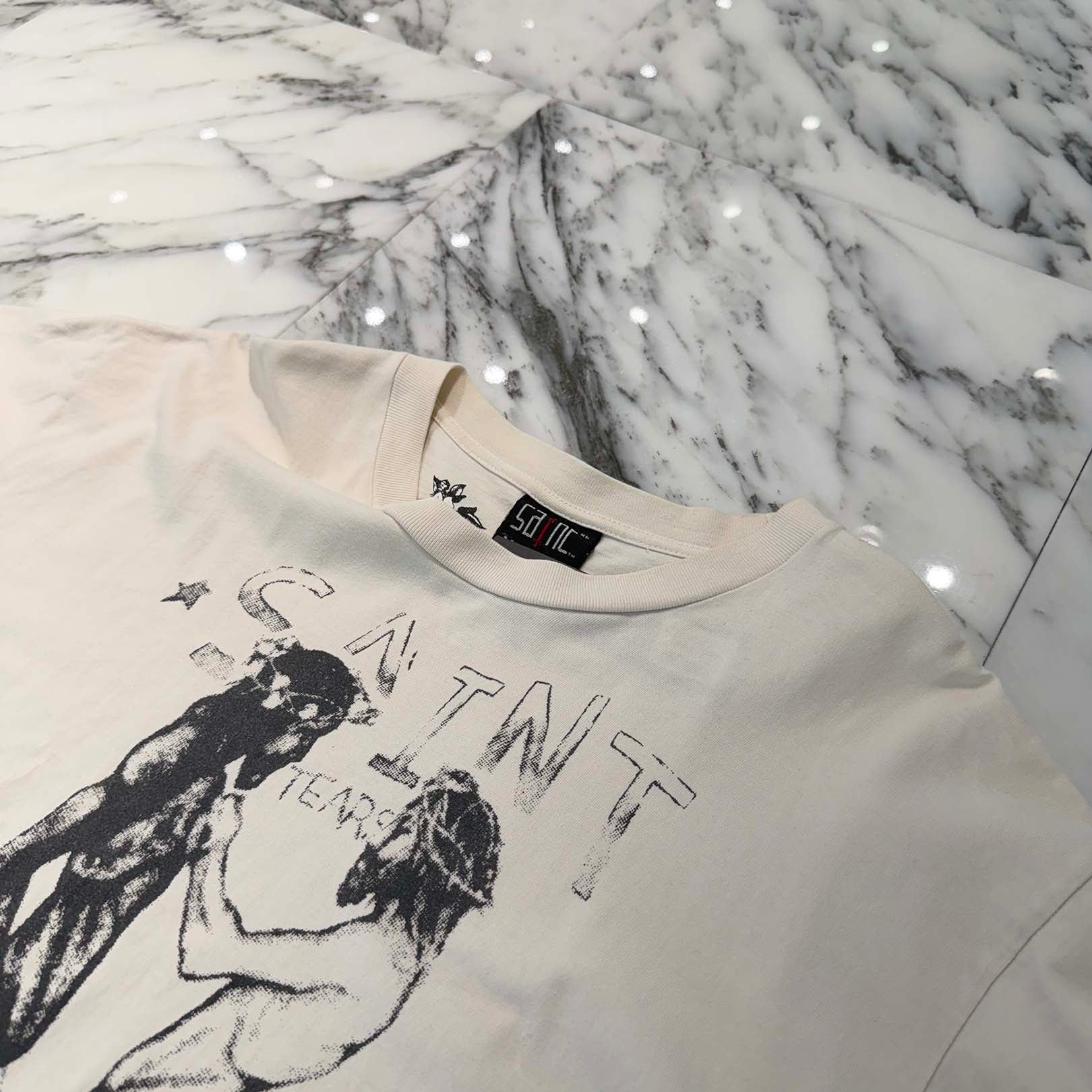 SAINT Mxxxxxx × Denim Tears 2021SS " TEARS PUNK " Tee SM-S21-0000-045 Size XL セントマイケル × デニム・ティアーズ "ティアーズパンク" Tシャツ サイズXL