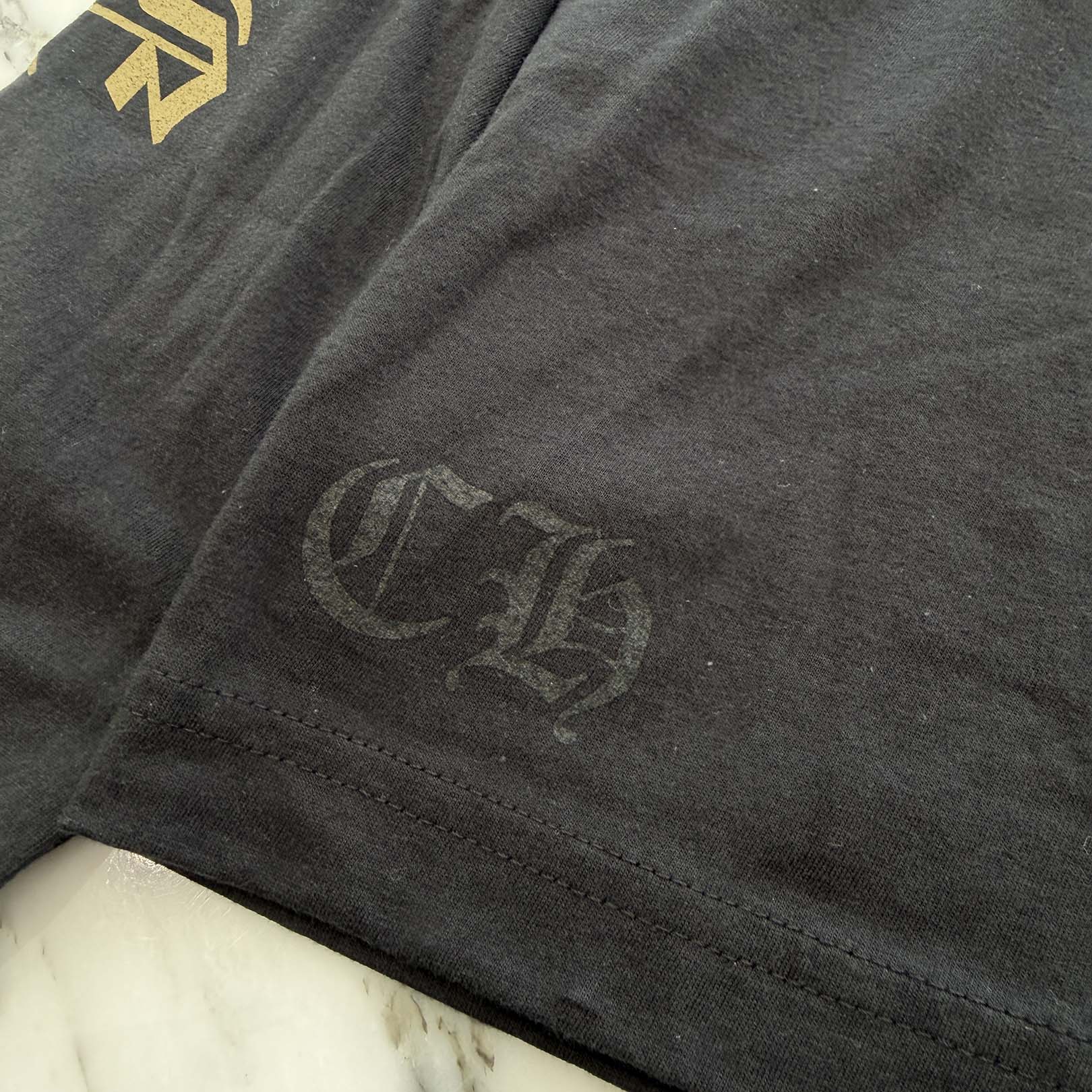 CHROME HEARTS 2026SS Old English Gold Neck Logo Long Sleeve Tee Size M クロムハーツ オールドイングリッシュ ゴールド ネックロゴ ロングスリーブTシャツ サイズM