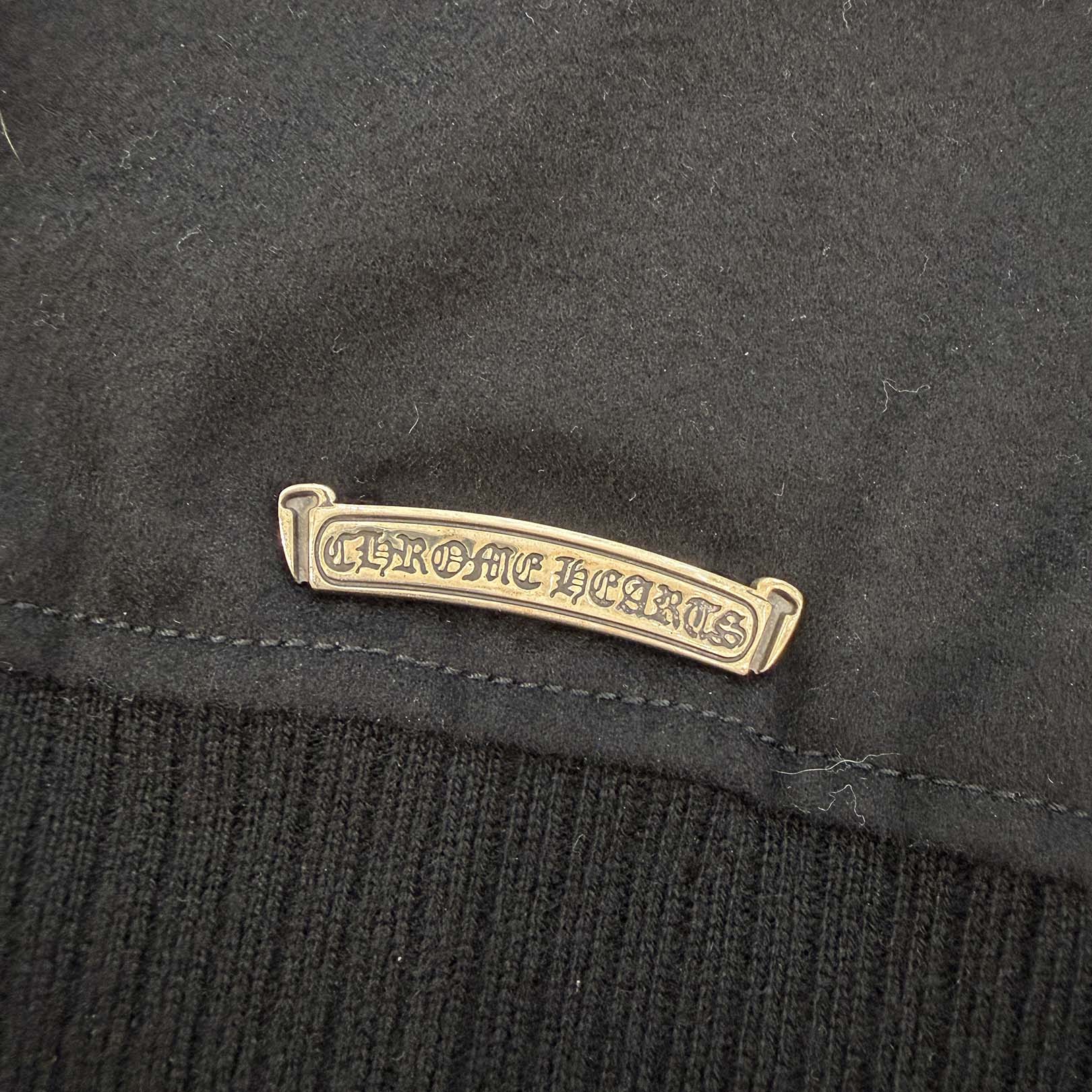 CHROME HEARTS LETTERMAN Cemetery Cross Patch Blouson Jacket Size M クロムハーツ レターマン セメタリークロスパッチ ブルゾンジャケット サイズM