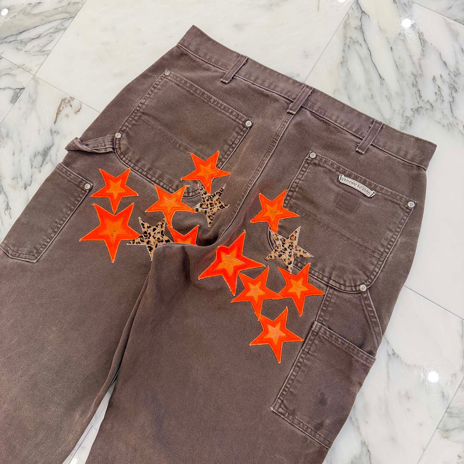 CHROME HEARTS × Carhartt VNTG Leather Star Patch Double Knee