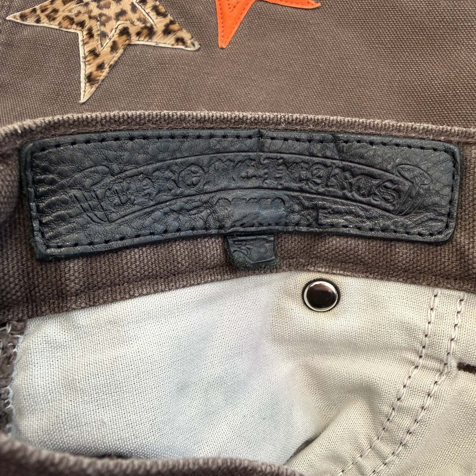 CHROME HEARTS × Carhartt VNTG Leather Star Patch Double Knee Painter Pants Size 33 クロムハーツ × カーハート ヴィンテージ レザースターパッチ ダブルニーペインター パンツ サイズ33