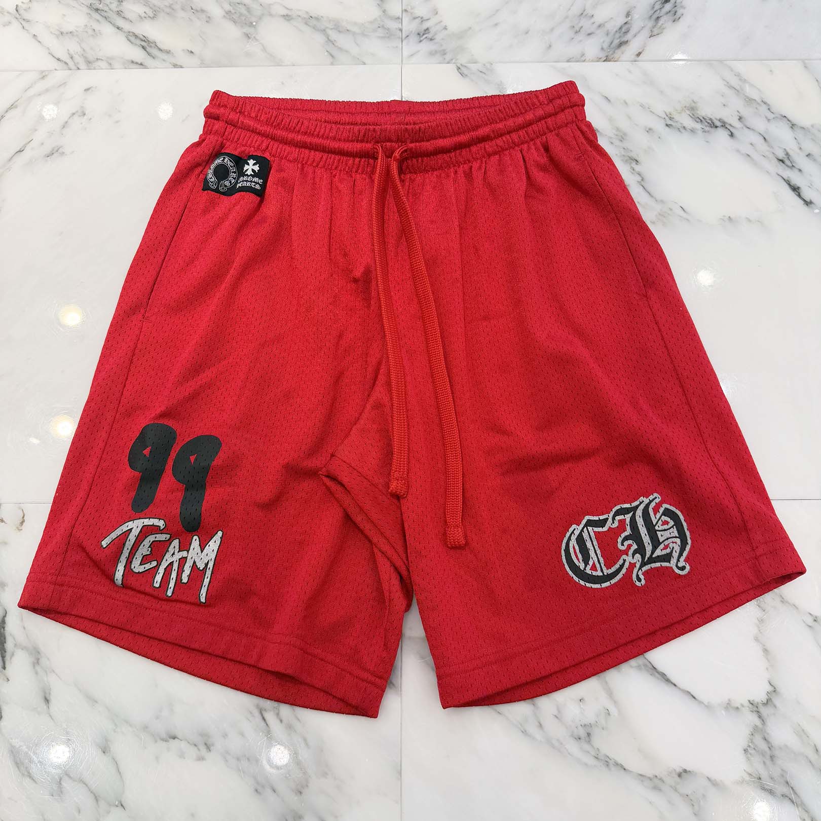 CHROME HEARTS × MATTY BOY "TEAM" Mesh Varsity Shorts Size S クロムハーツ × マッティボーイ チームメッシュバーシティ ショーツ サイズS