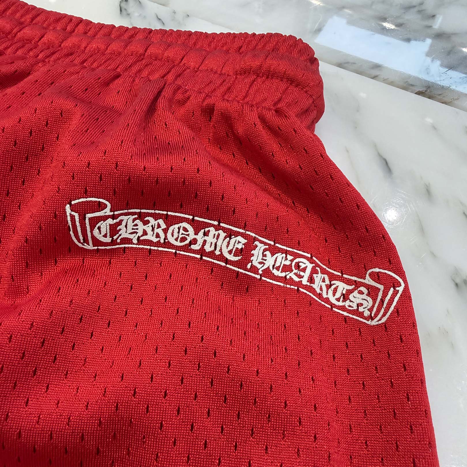 CHROME HEARTS × MATTY BOY "TEAM" Mesh Varsity Shorts Size S クロムハーツ × マッティボーイ チームメッシュバーシティ ショーツ サイズS