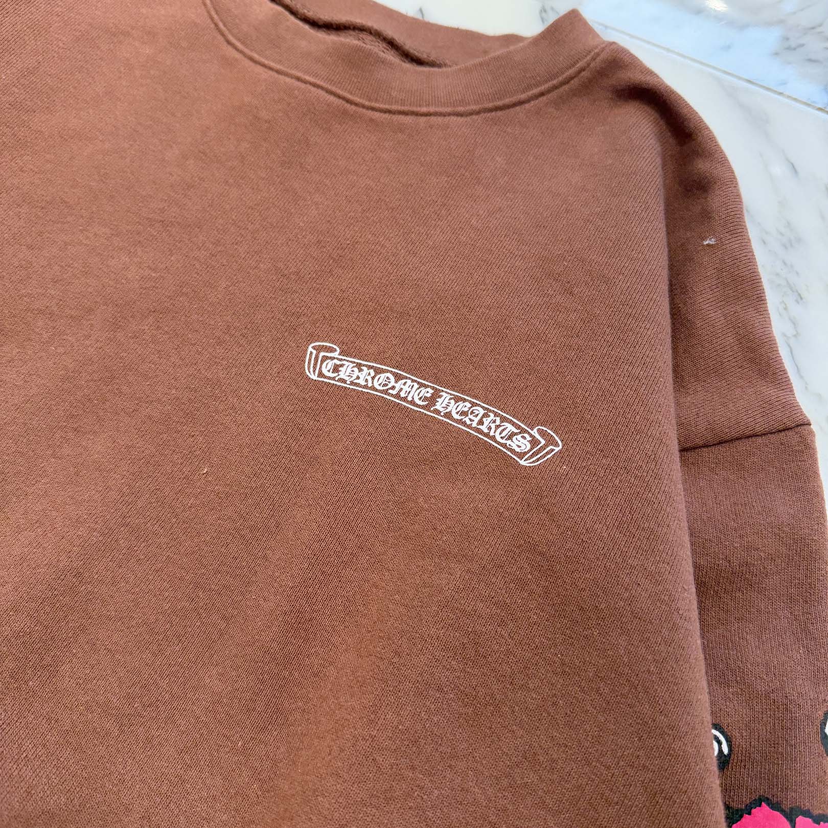 CHROME HEARTS × MATTY BOY PPO STRUCTURE Crew Neck Sweat Shirt Size S クロムハーツ × マッティボーイ PPO ストラクチャー クルーネック スウェットシャツ サイズS
